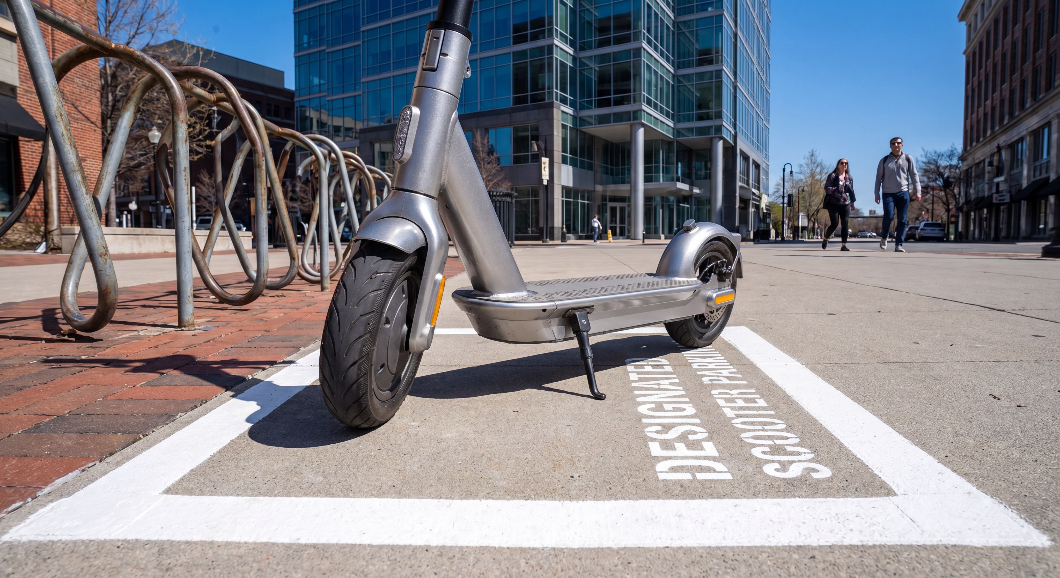Electric Scooter Urban Parking