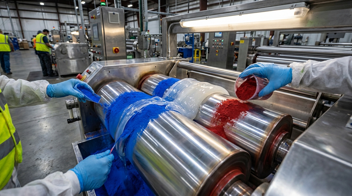 Silicone Pigment Compounding