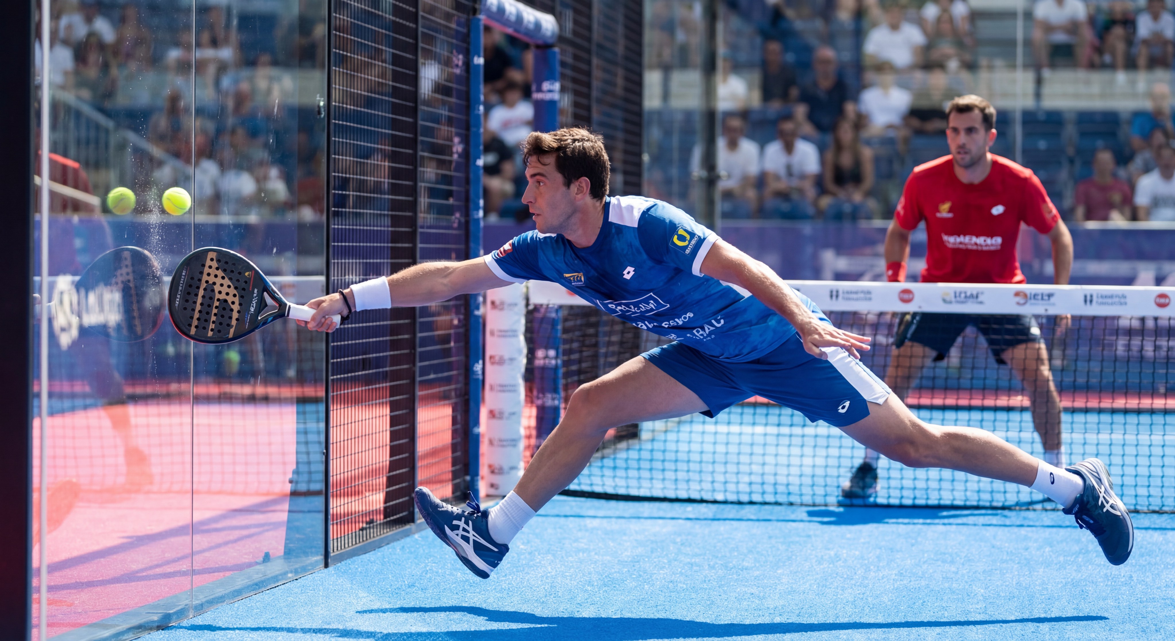 padel match action shot
