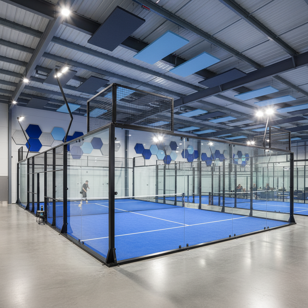premium padel facility interior