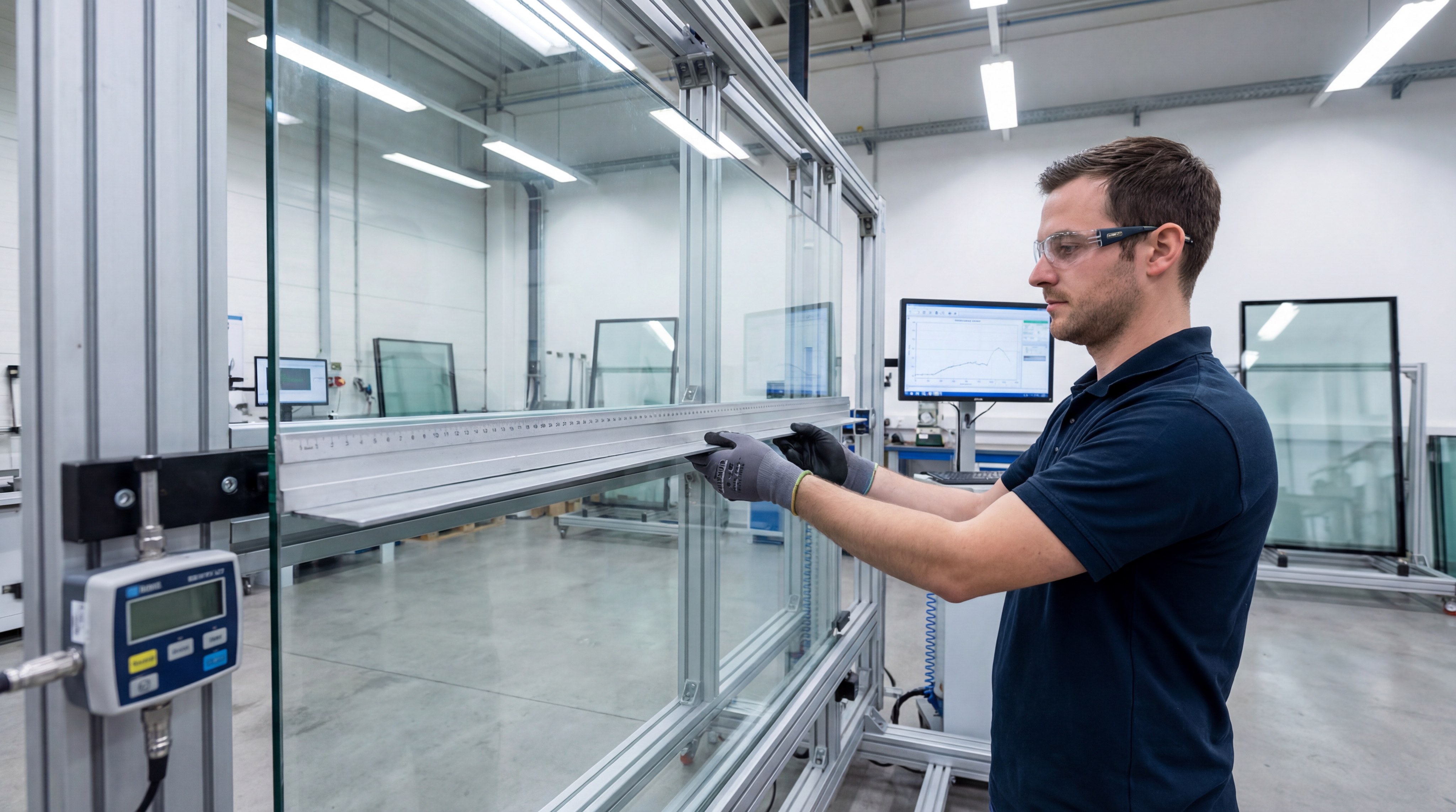 Inspection of glass pane bowing and warping