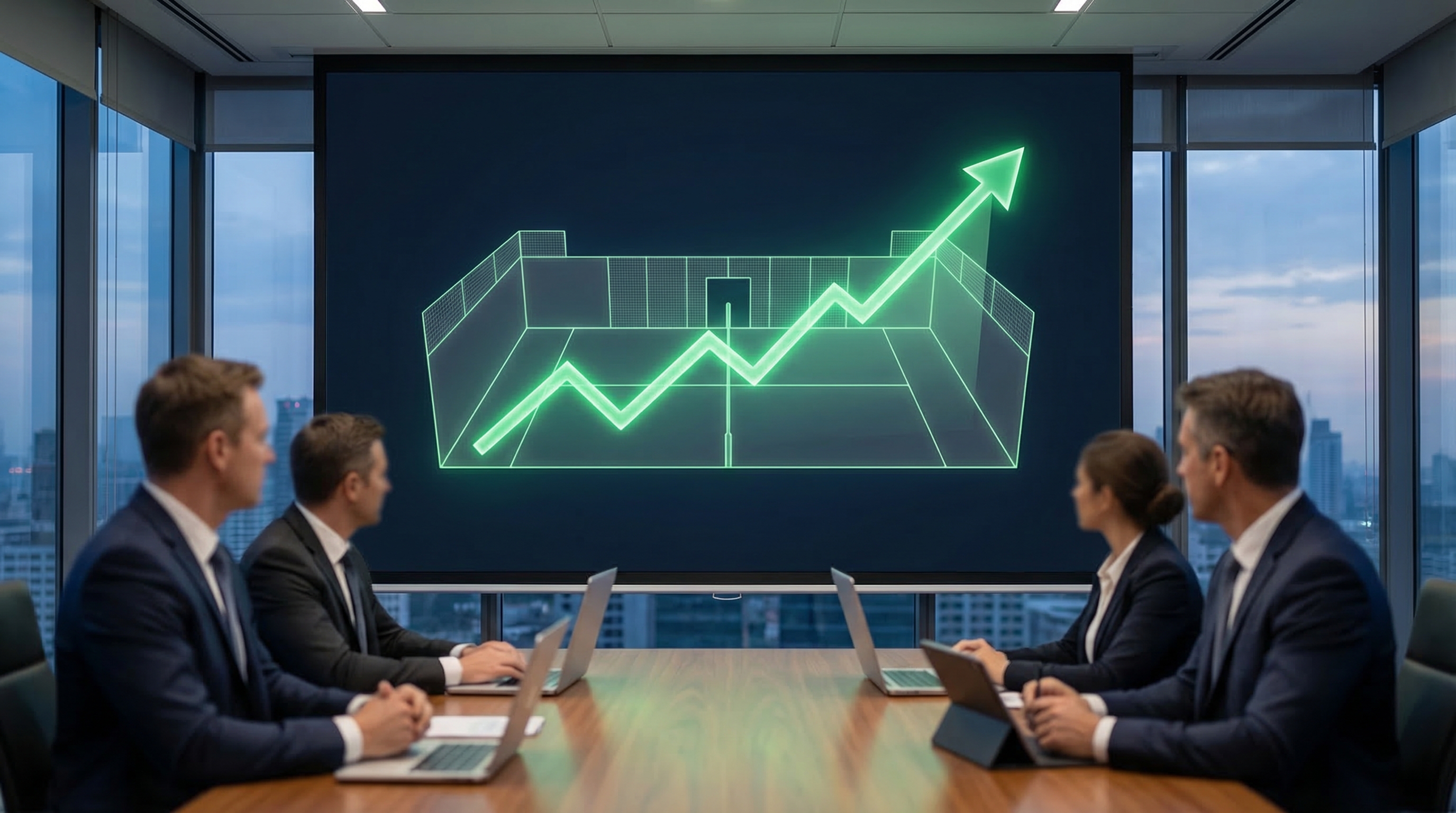 padel business growth infographic