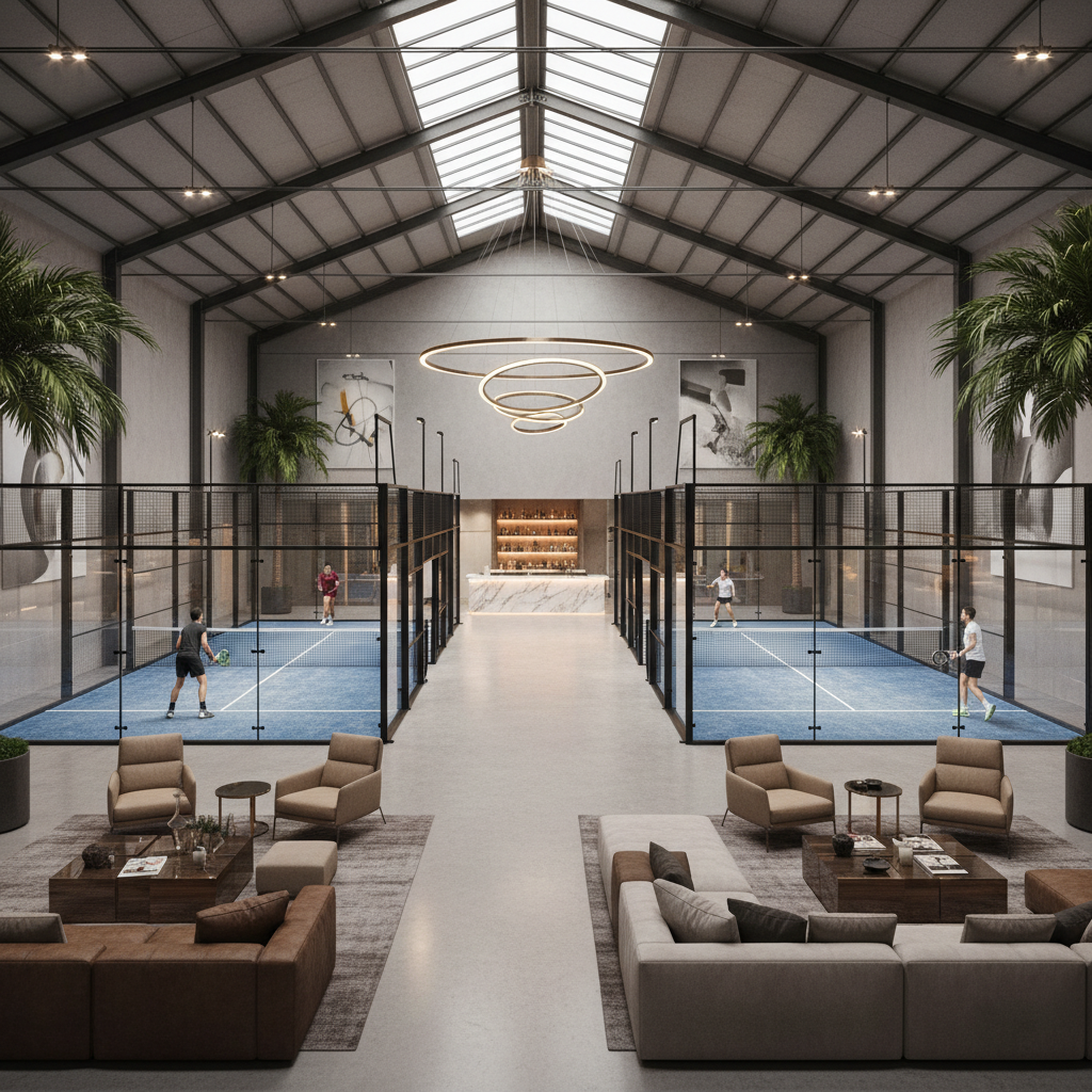 luxury indoor padel club