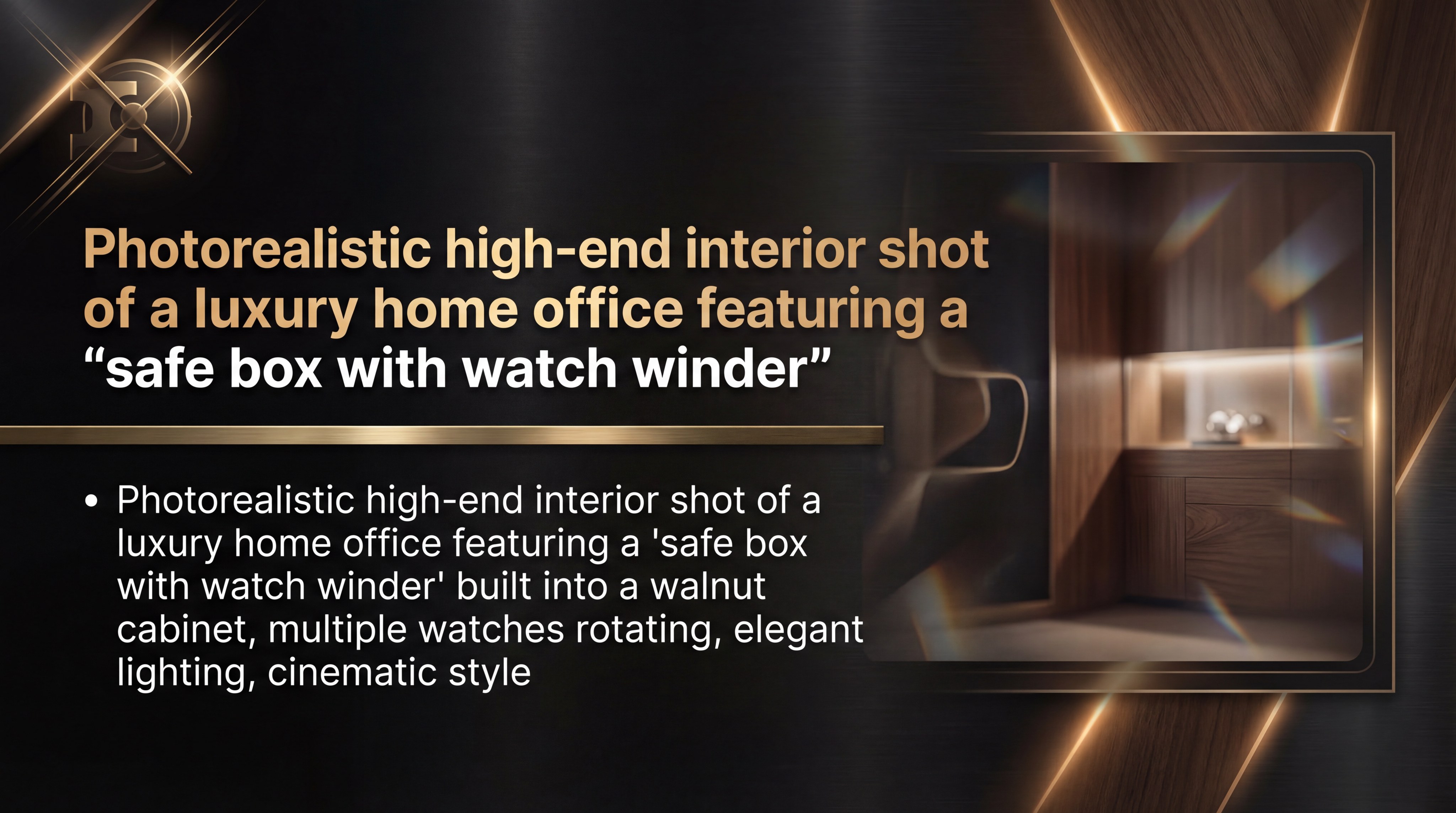 luxury home office watch winder