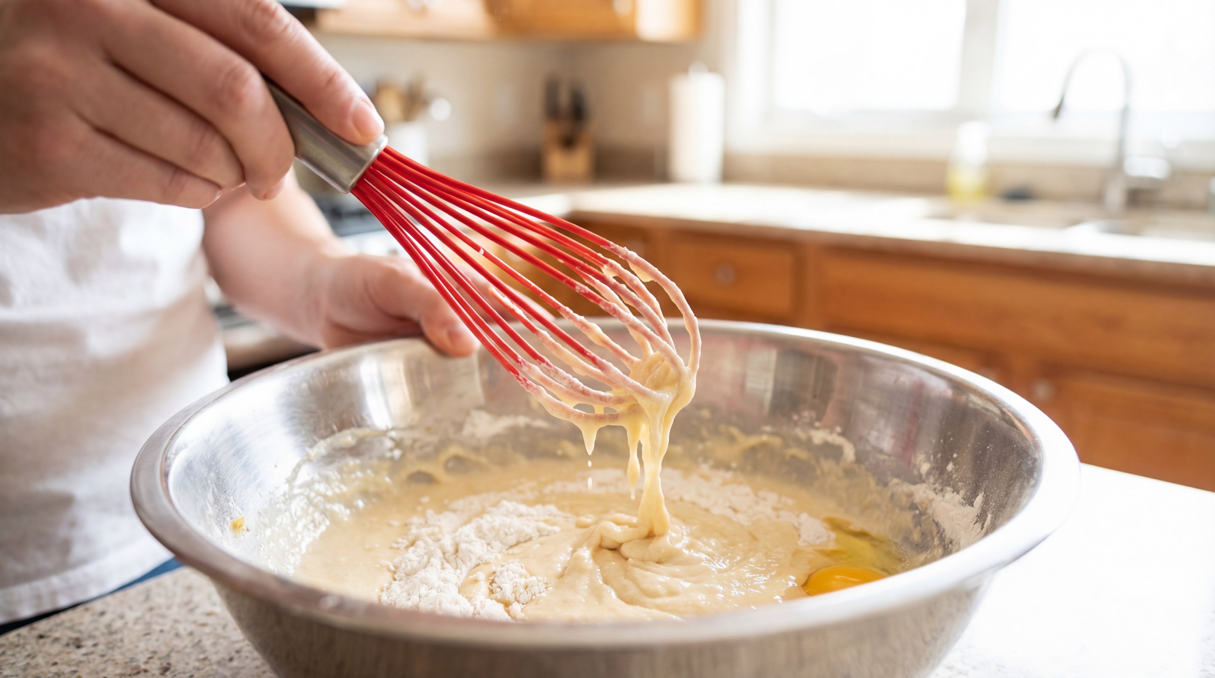 kitchen mixing ingredients close up