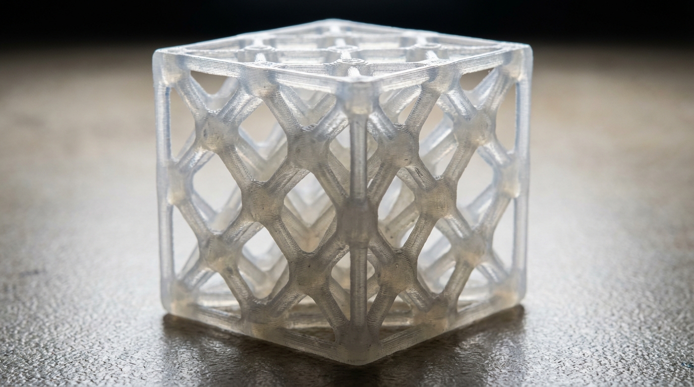 Silicone lattice structure