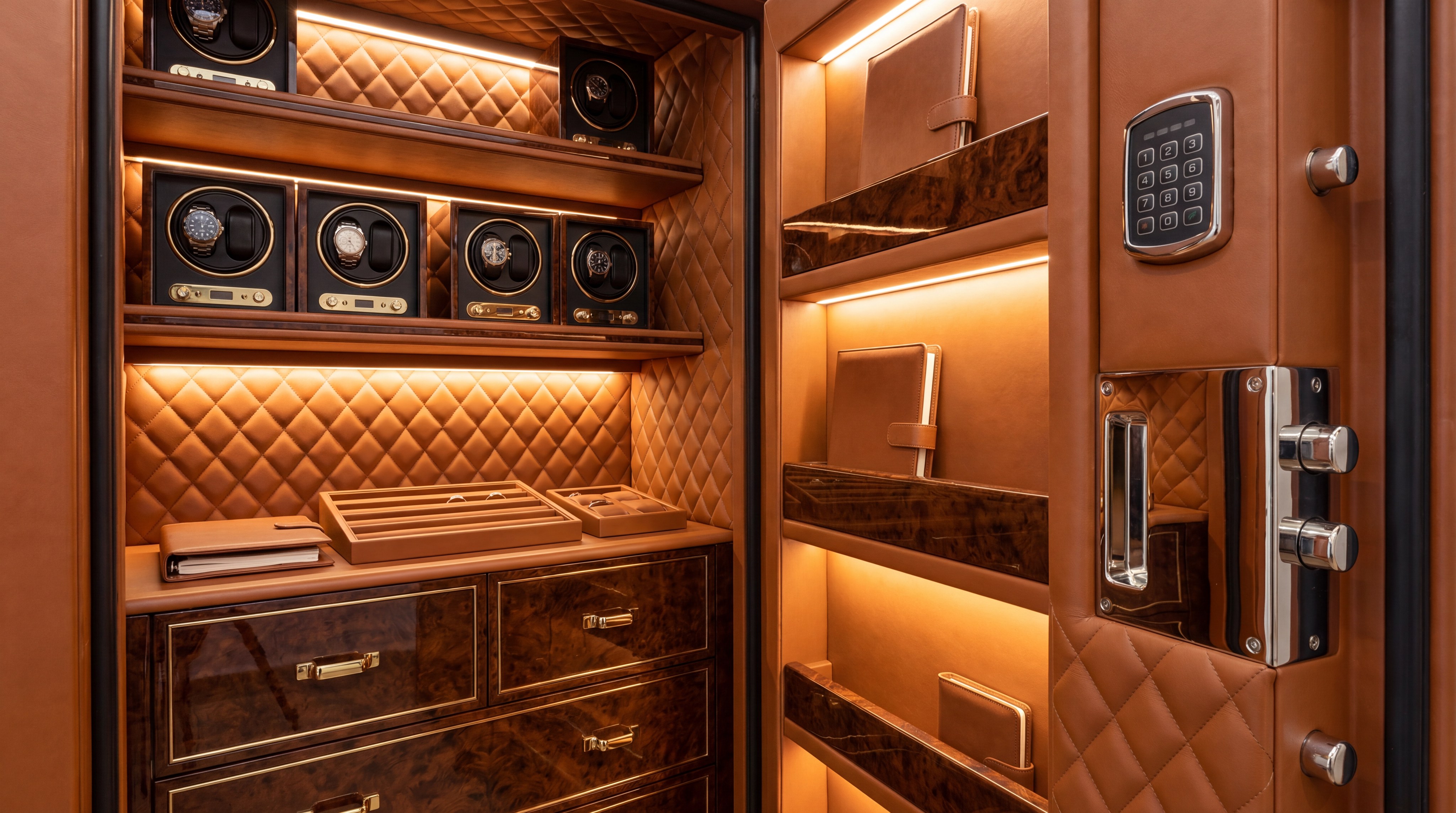 luxury safe interior visualization