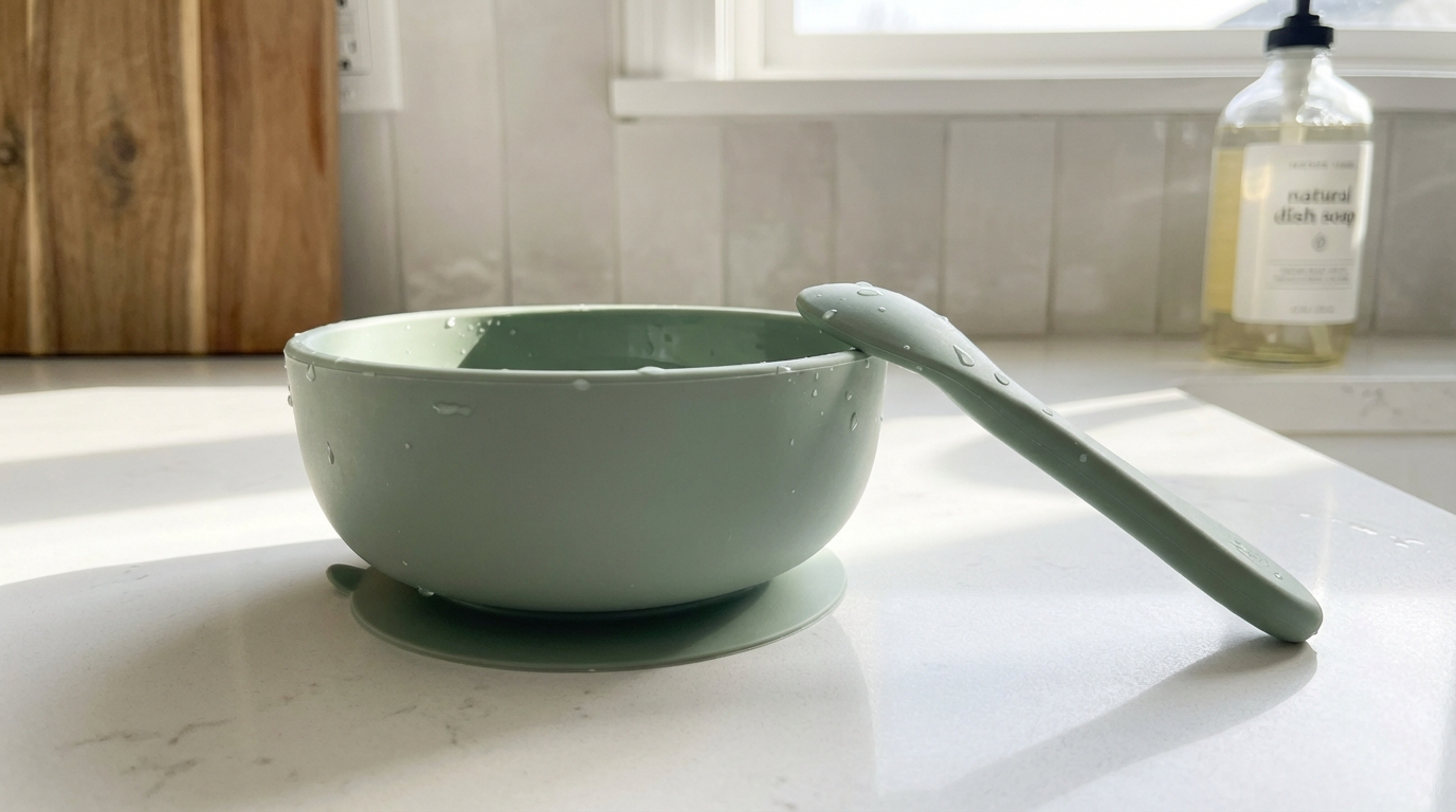 Silicone Bowl and Spoon Set