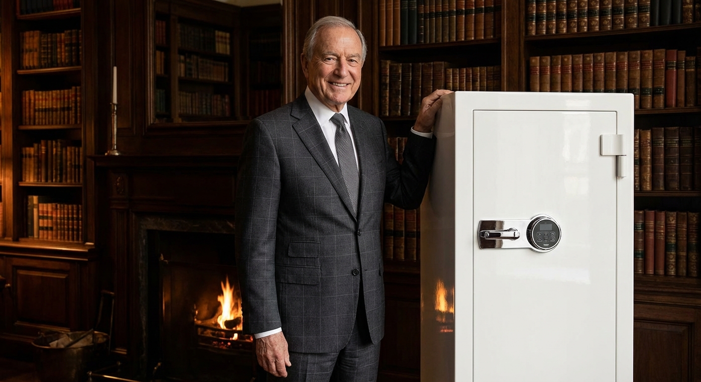 luxury safe collector in private library
