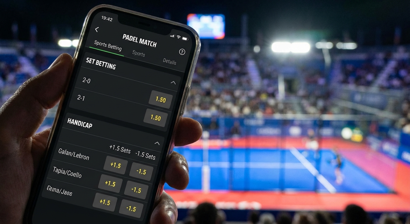 Sports betting interface on phone