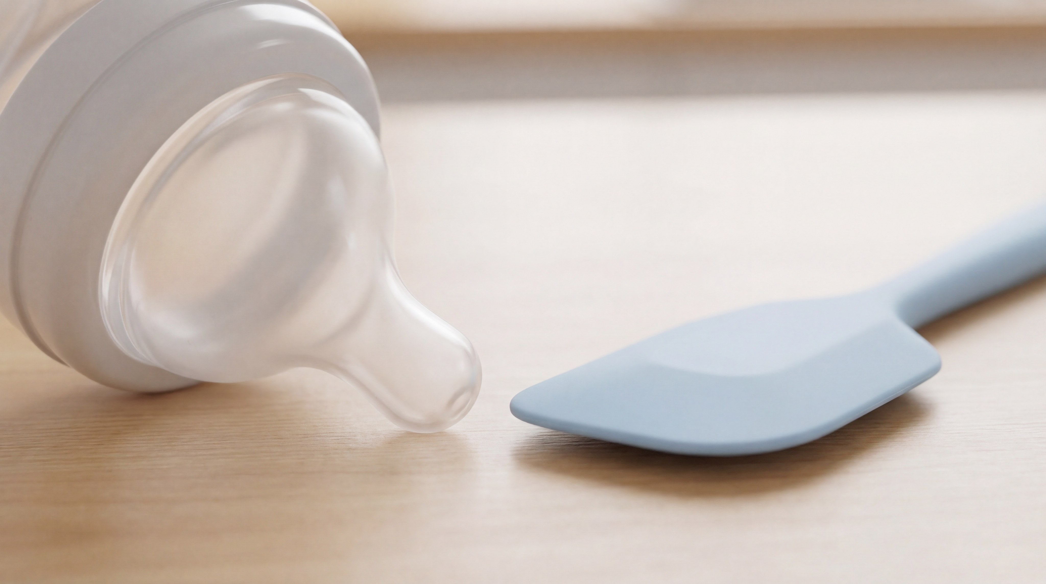 silicone baby products macro closeup