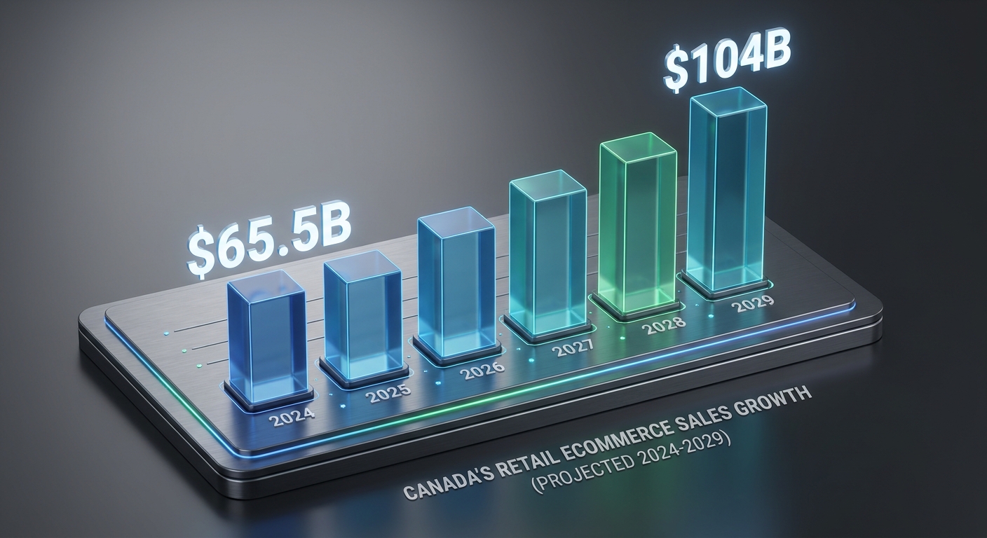Canada retail e-commerce sales forecast