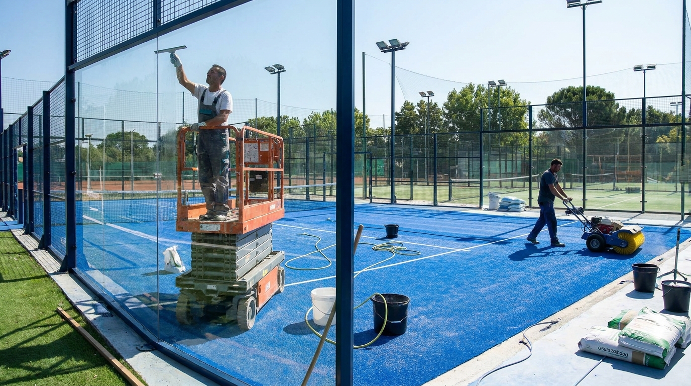 How to maintain a panoramic padel court long-term?