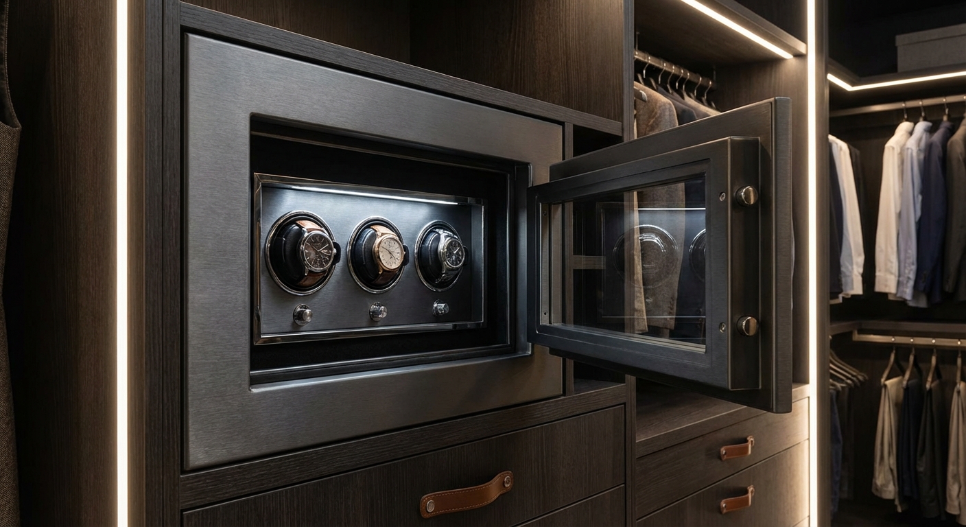 luxury watch safe closet