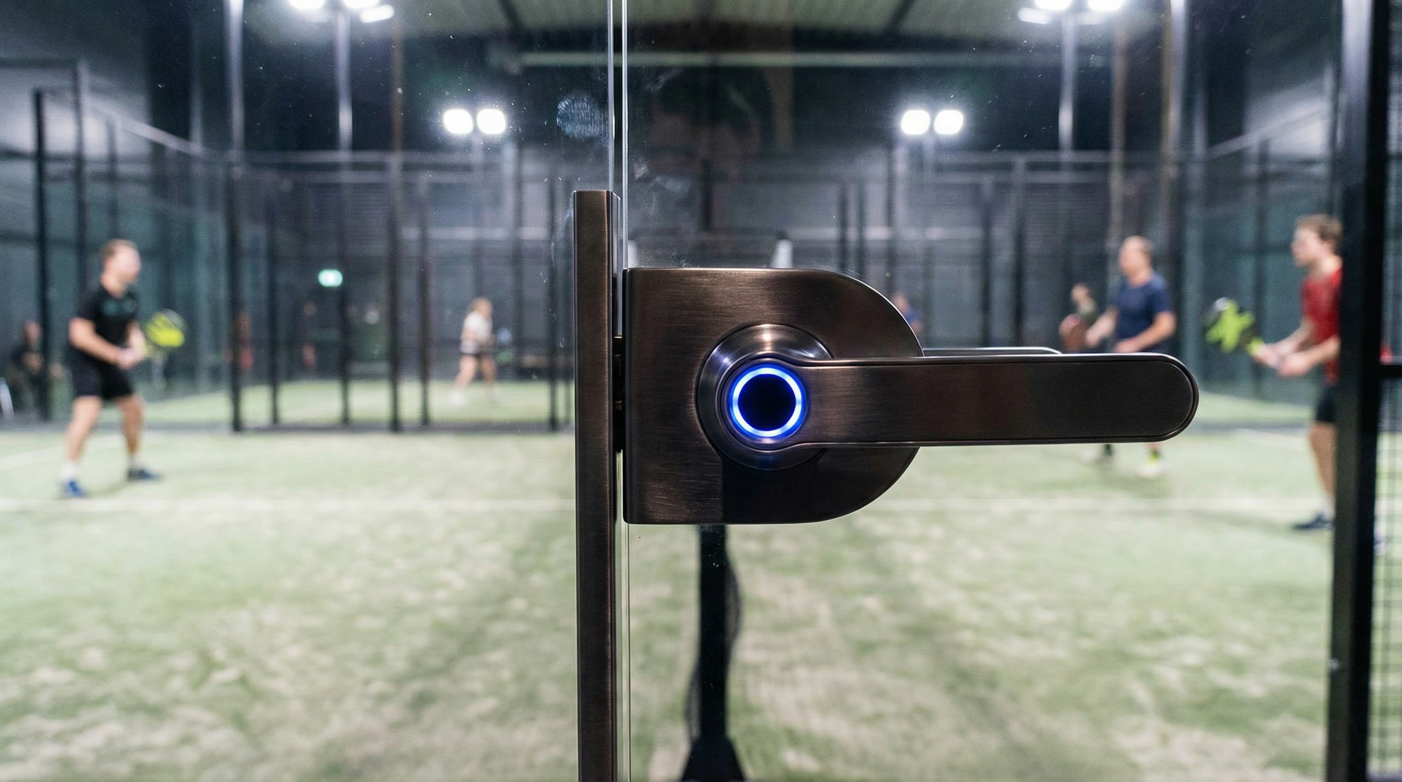 biometric smart lock padel court