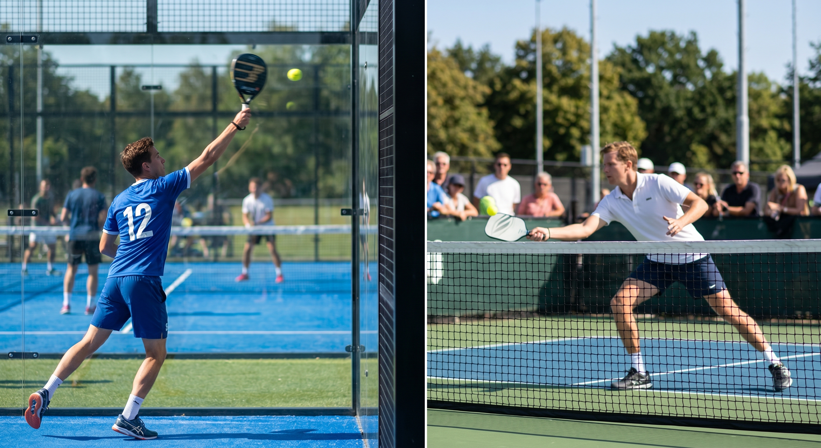 Padel and Pickleball Action Shots