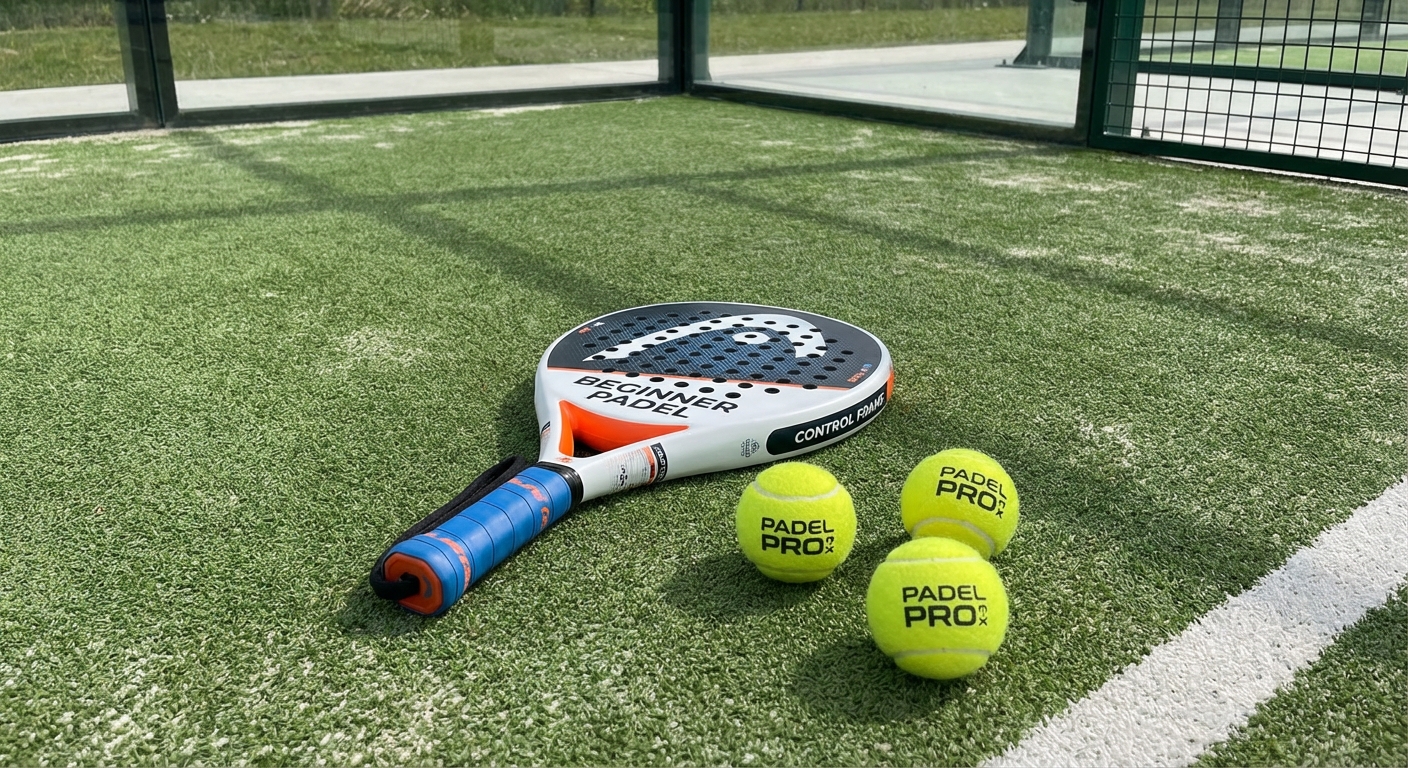 padel court equipment setup