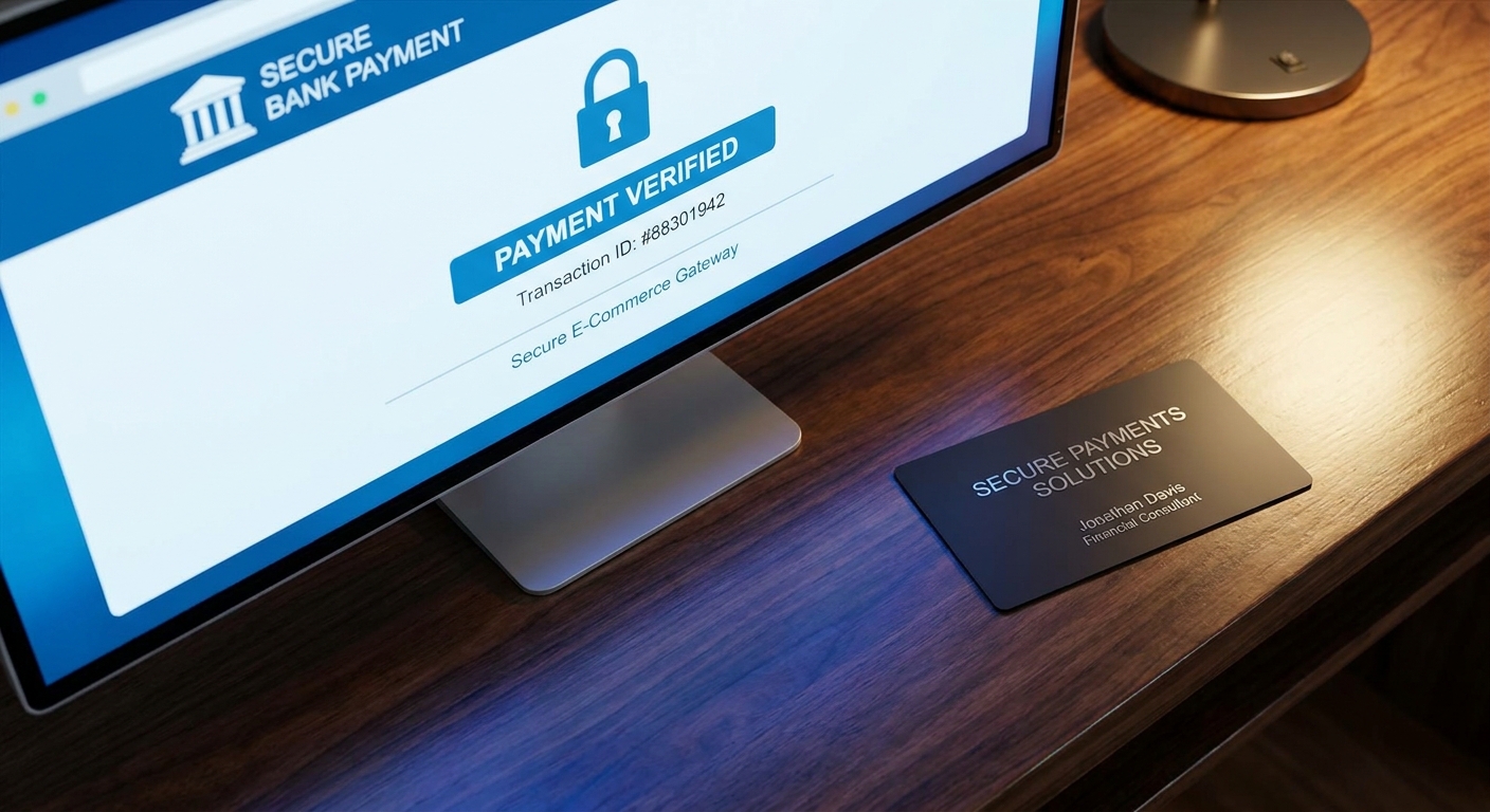 Modern Financial Payment Verification Display