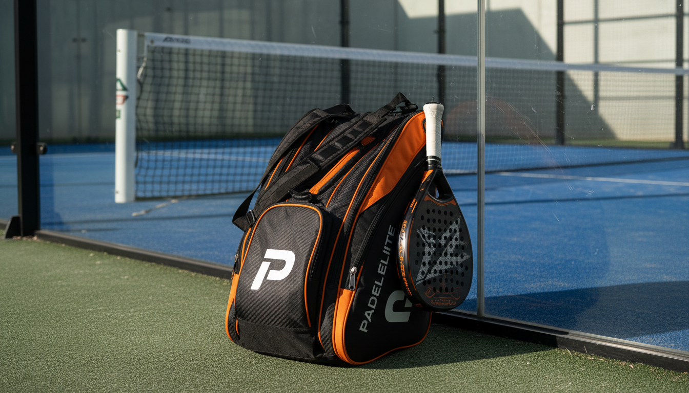padel bag court photography