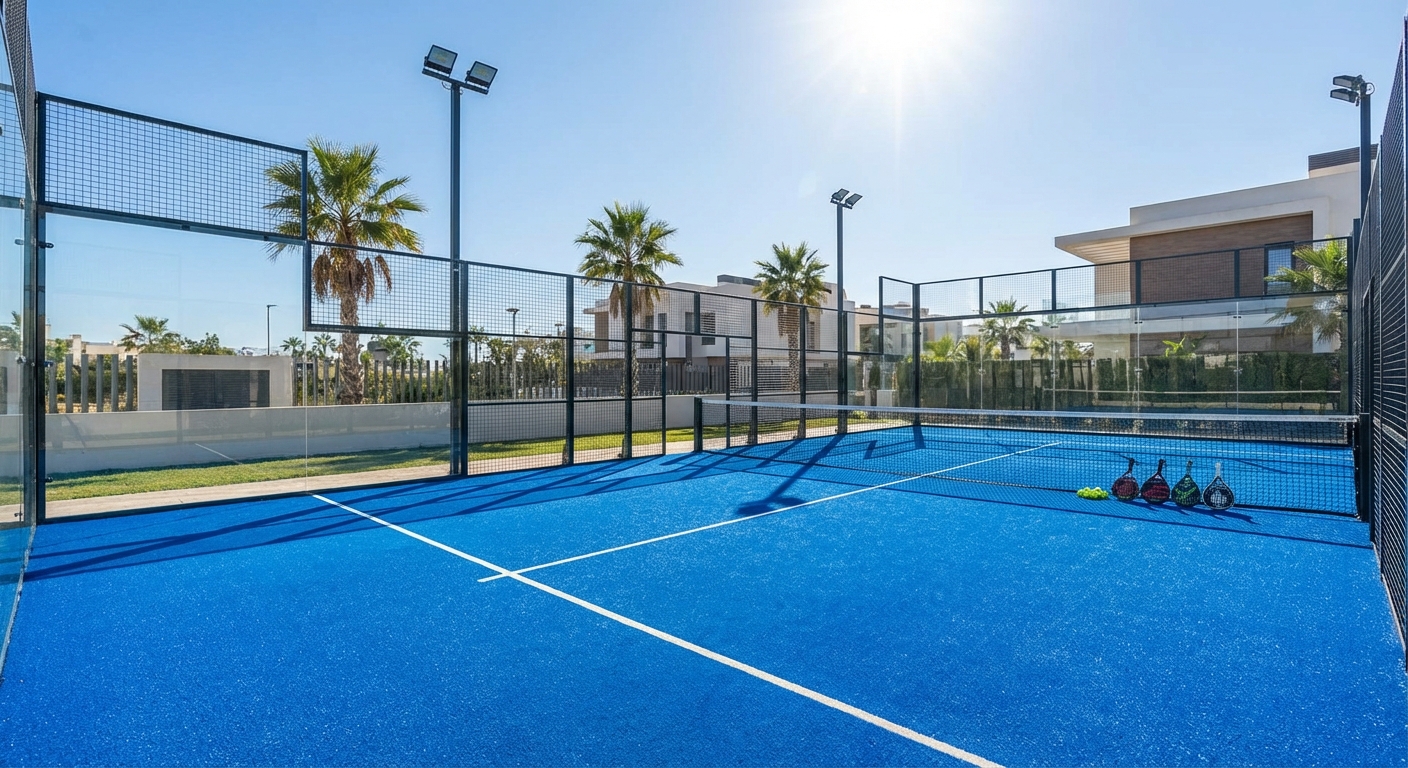 modern padel tennis court outdoor