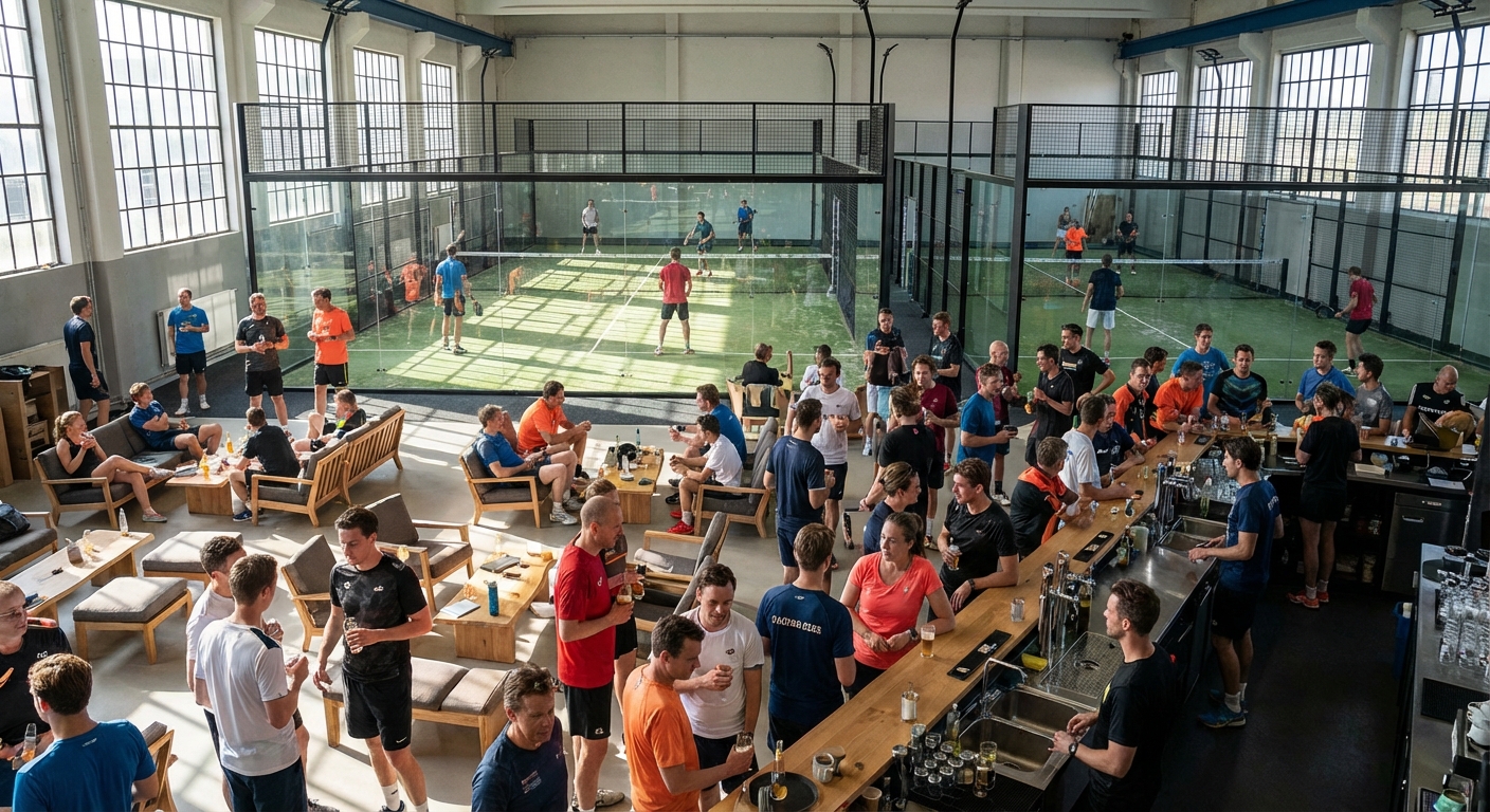 premium padel club environment