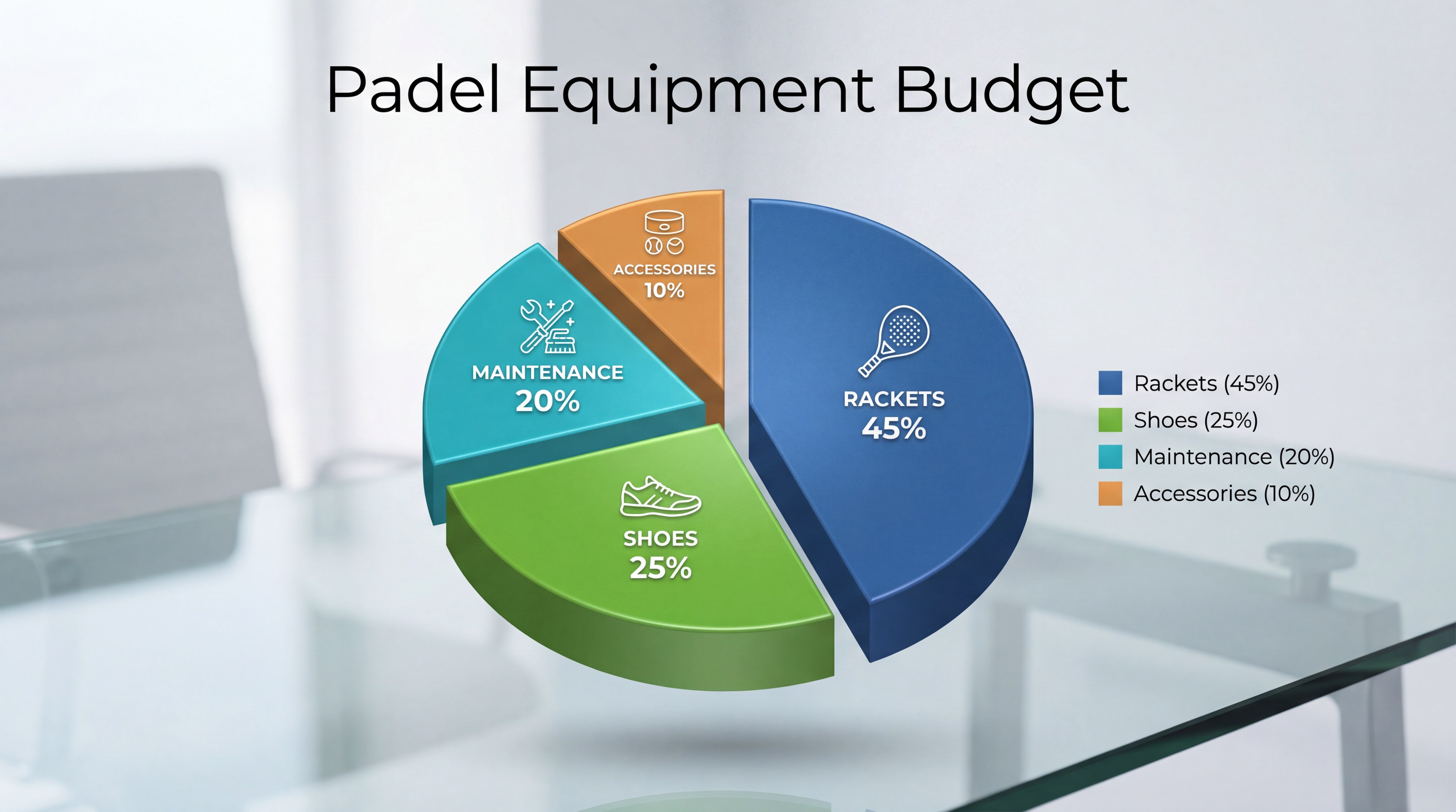 padel equipment budget chart