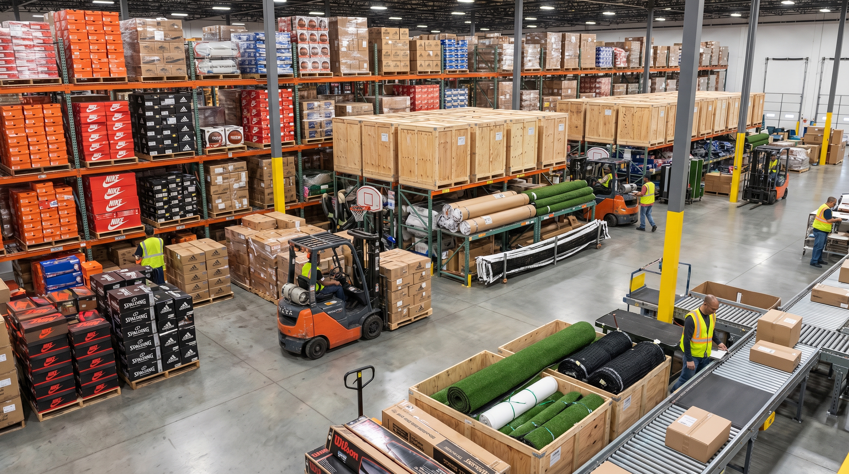 sports equipment distribution center