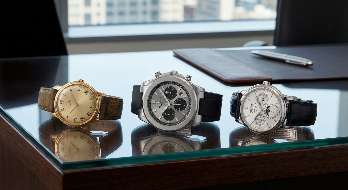 luxury watch collection display