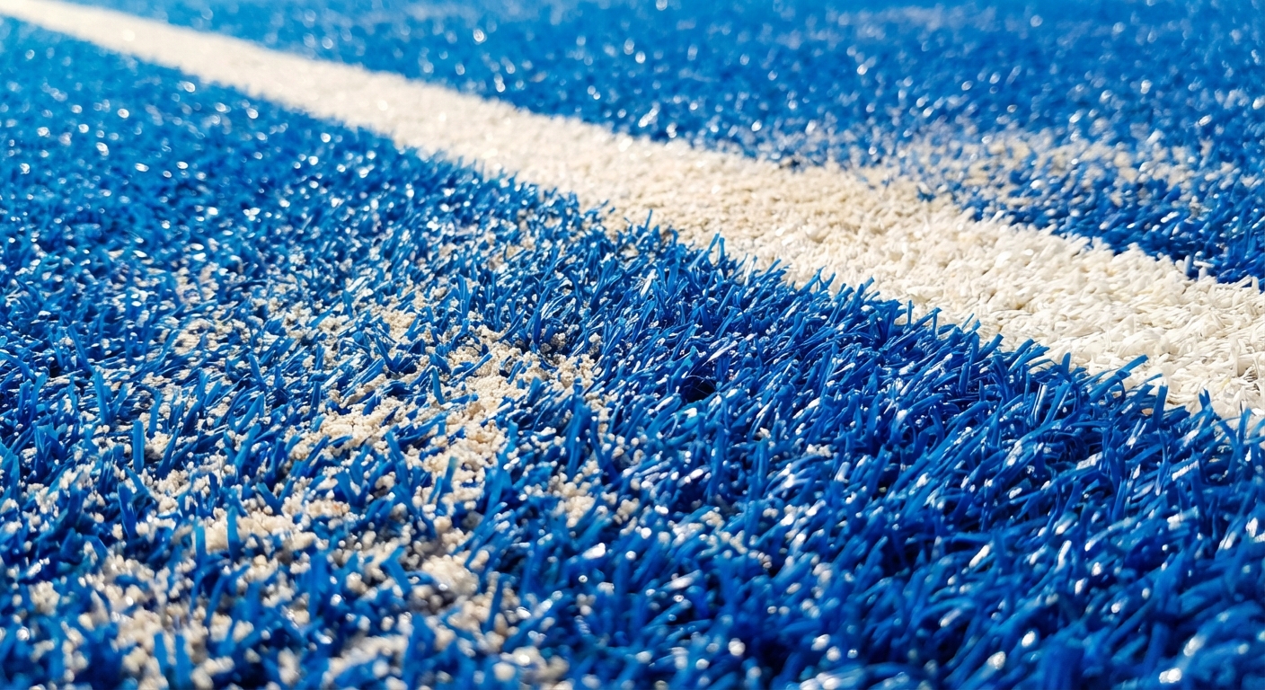 padel court turf macro
