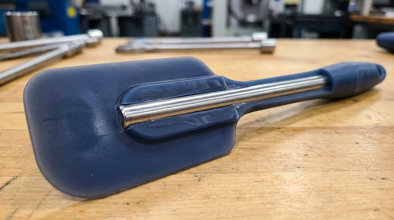 silicone spatula closeup