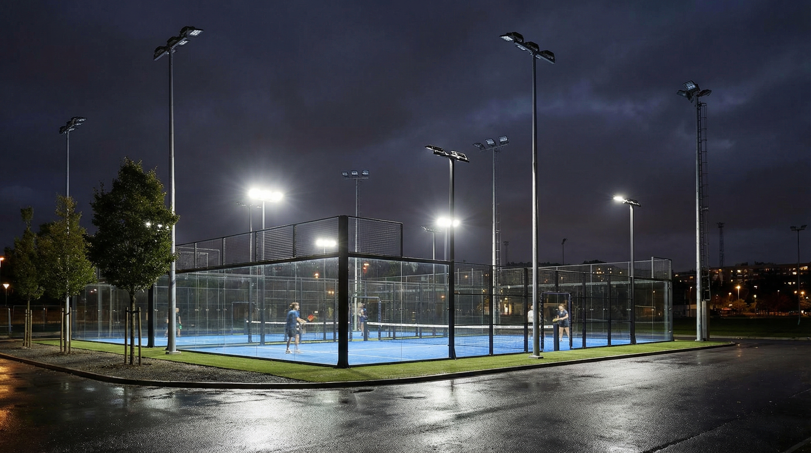 night padel court led lighting index 5