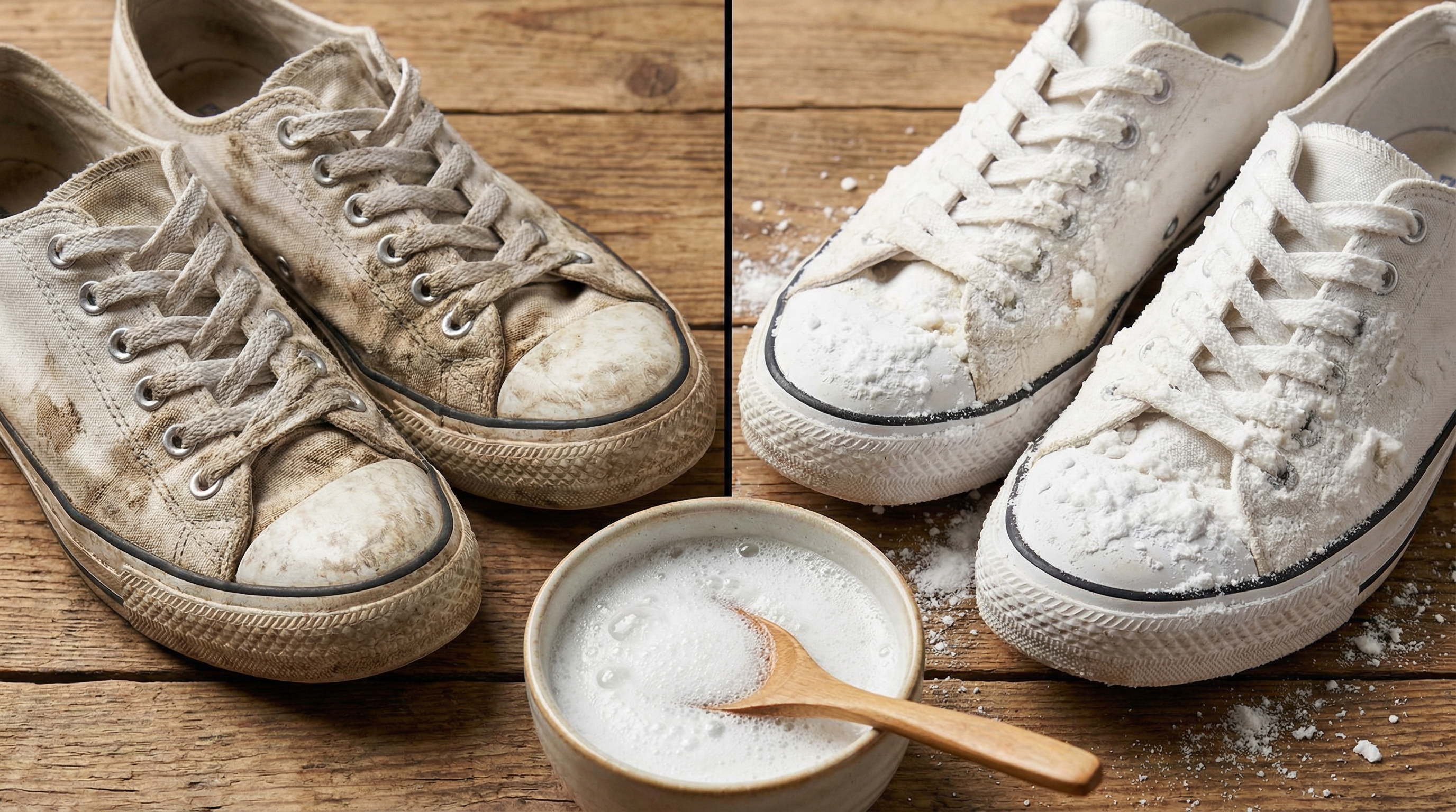 Baking Soda Comparison + Sneaker Cleaning Before and After