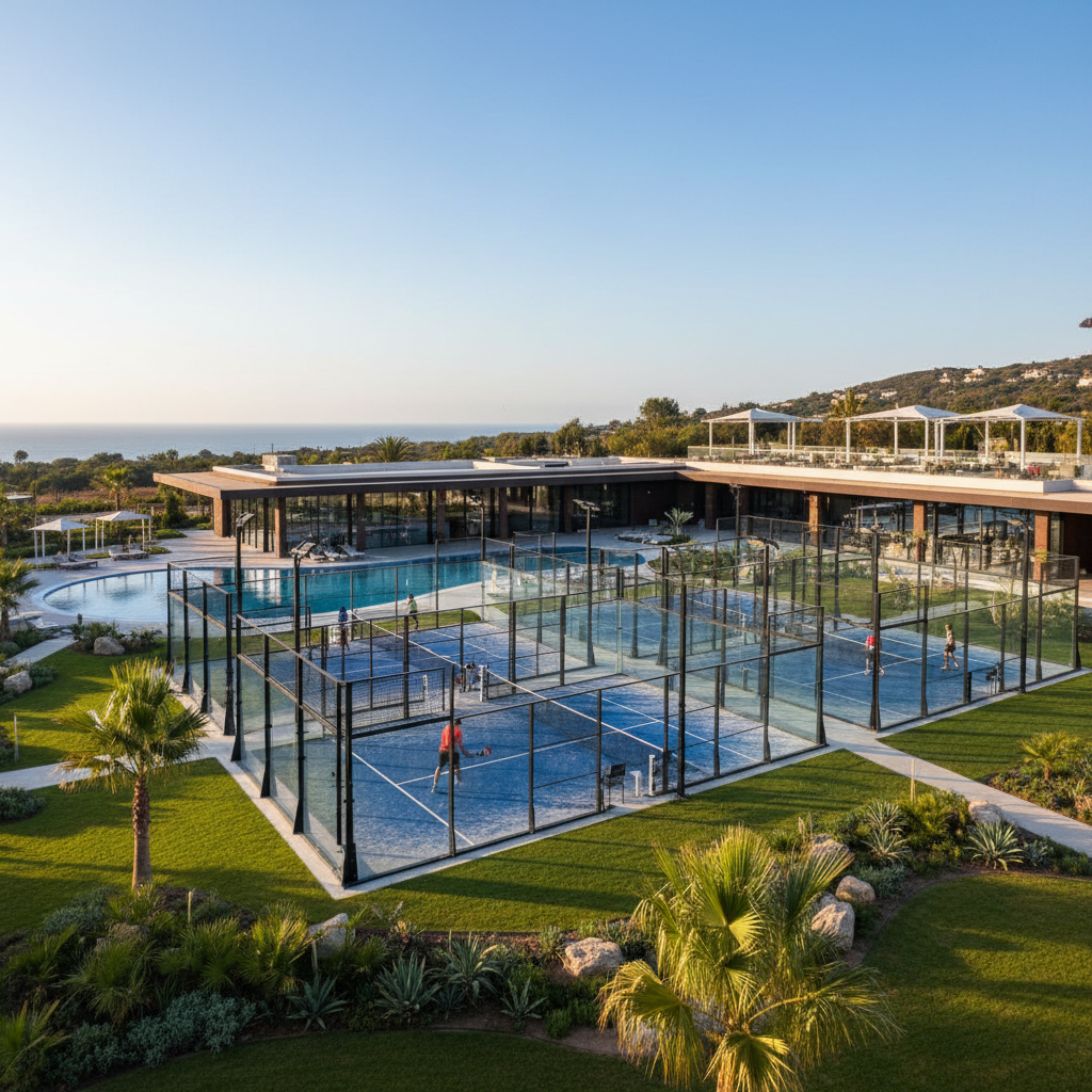 luxury padel club facility