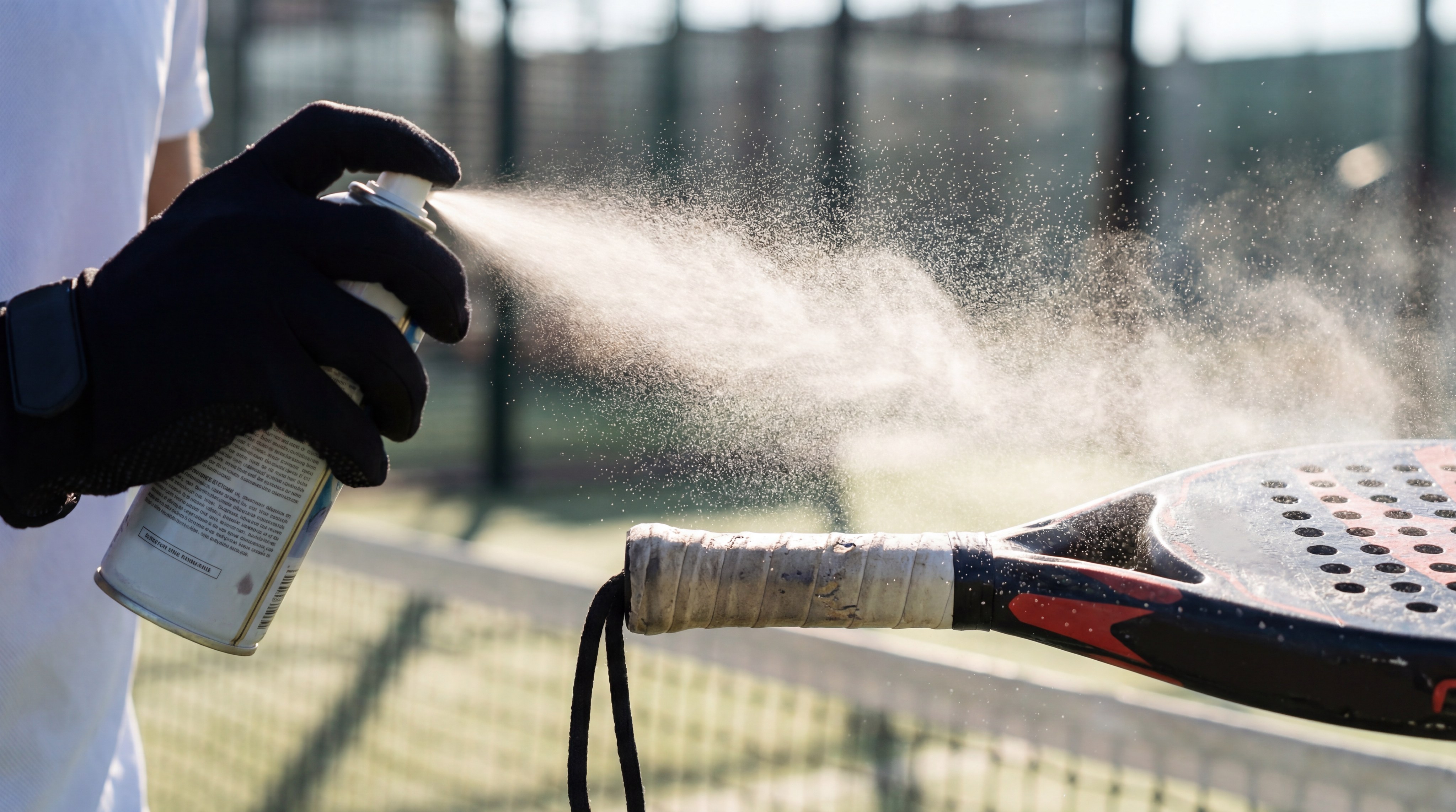 padel racket grip spray application index 7