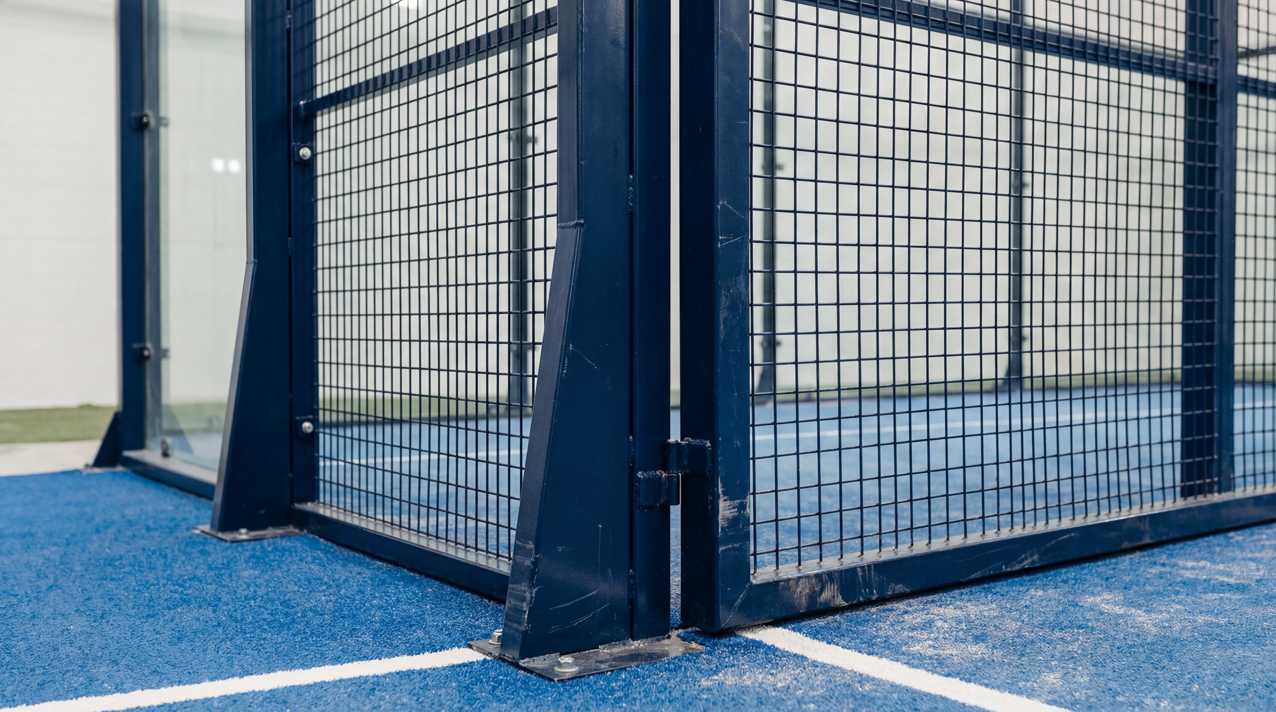 padel court corner detail