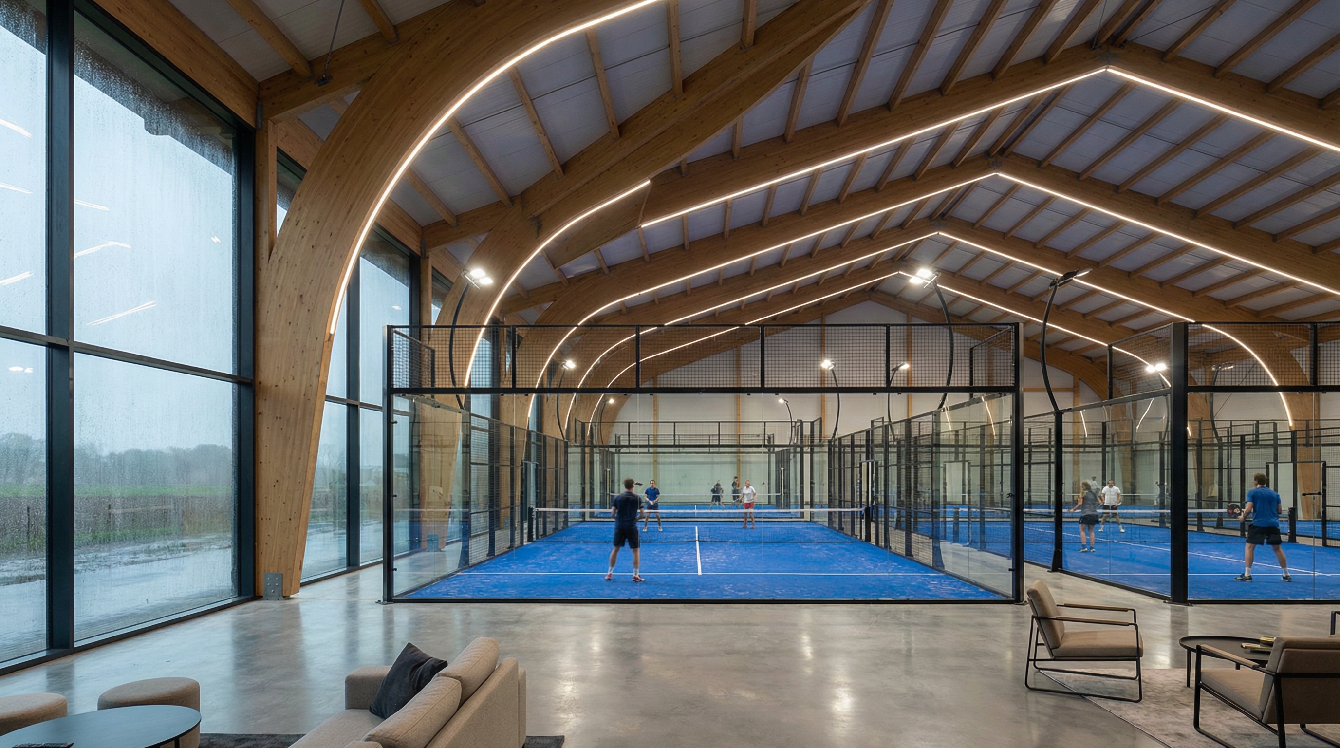 modern padel court interior index 5