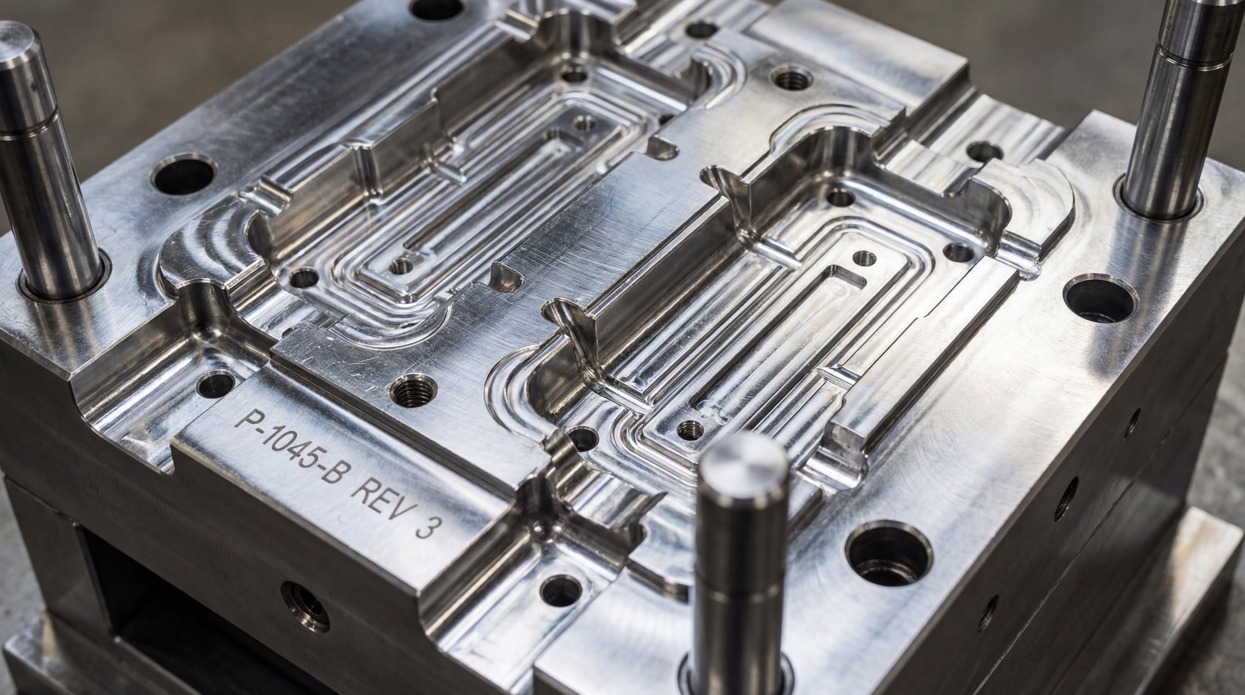 Precision Steel Injection Mold Close-Up