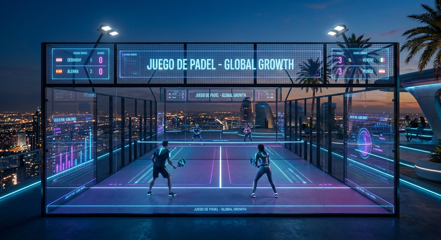 Juego de padel futuristic court