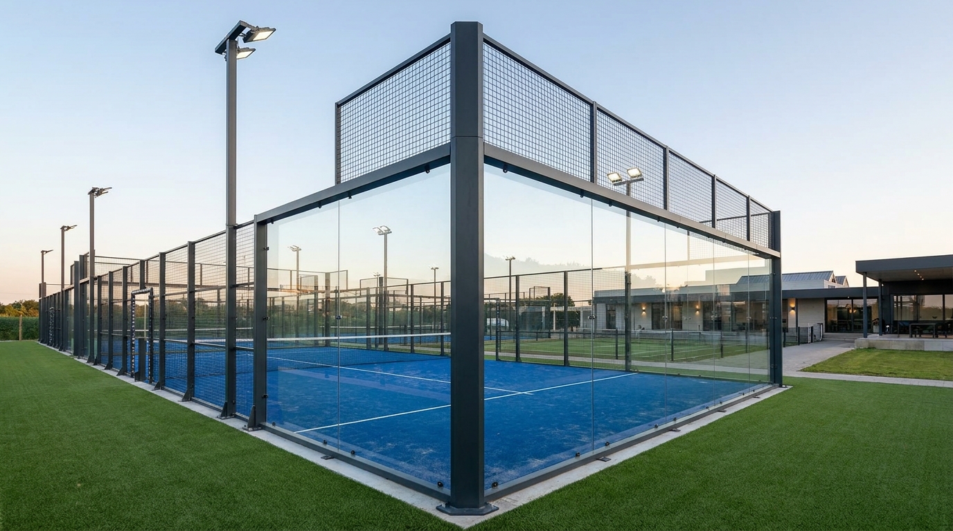 Premium padel court installation