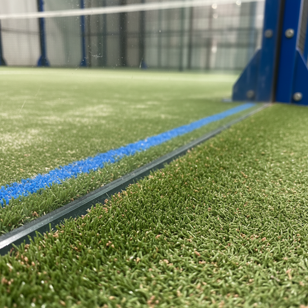 padel court materials close up