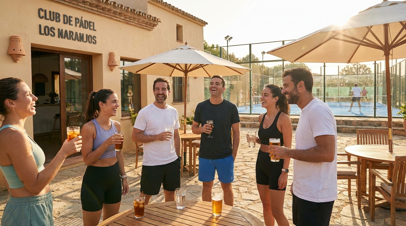 Spanish padel club lifestyle