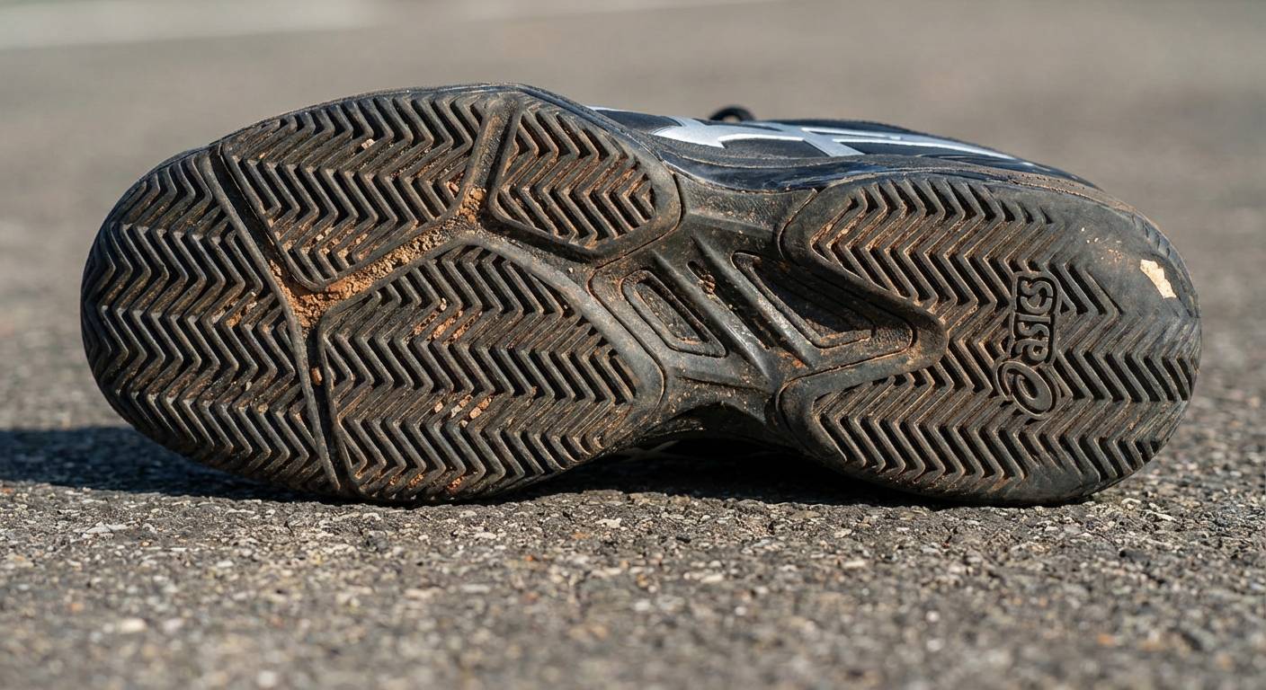 tennis shoe sole closeup