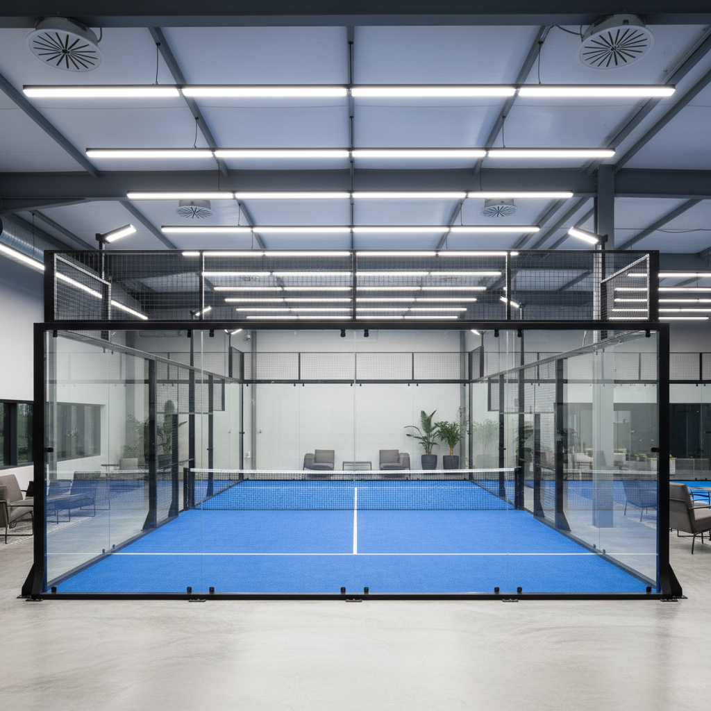 Modern Indoor Padel Court