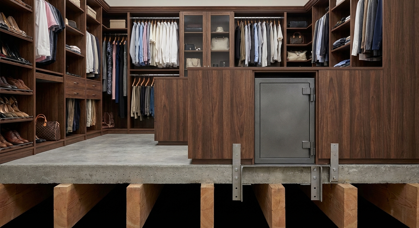 walk in closet watch safe cutaway