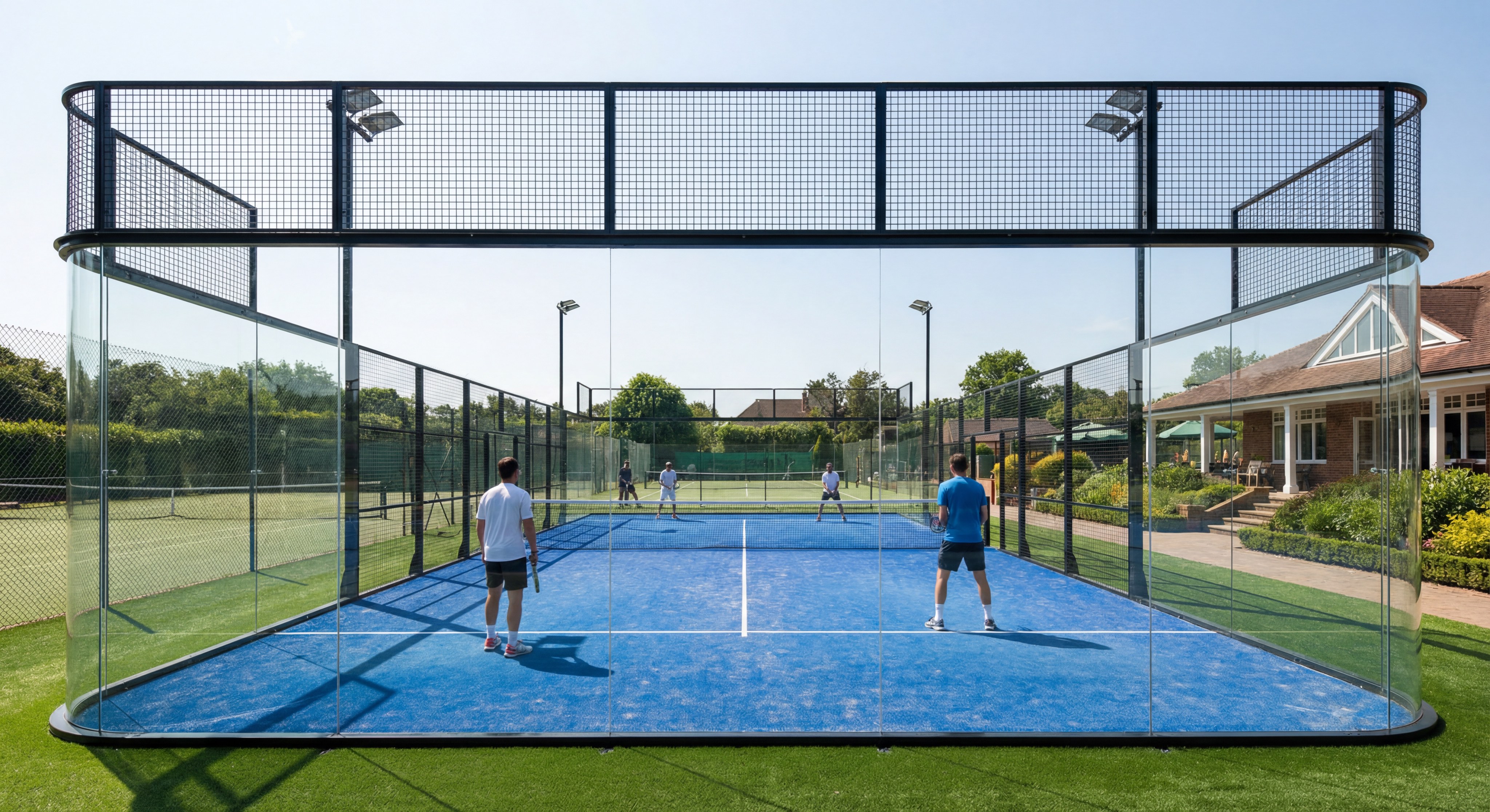 modern padel court architecture