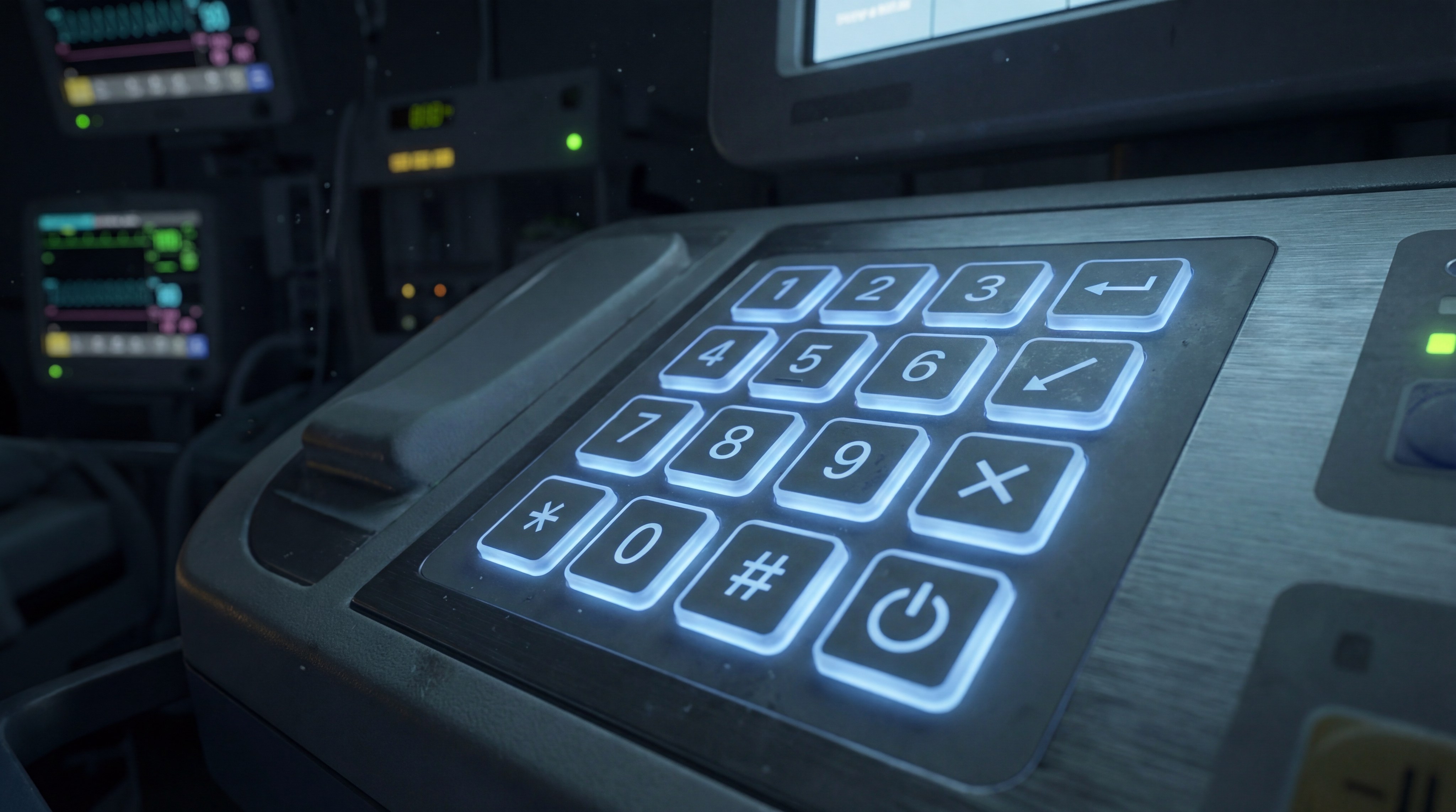 Backlit Silicone Keypad Detail