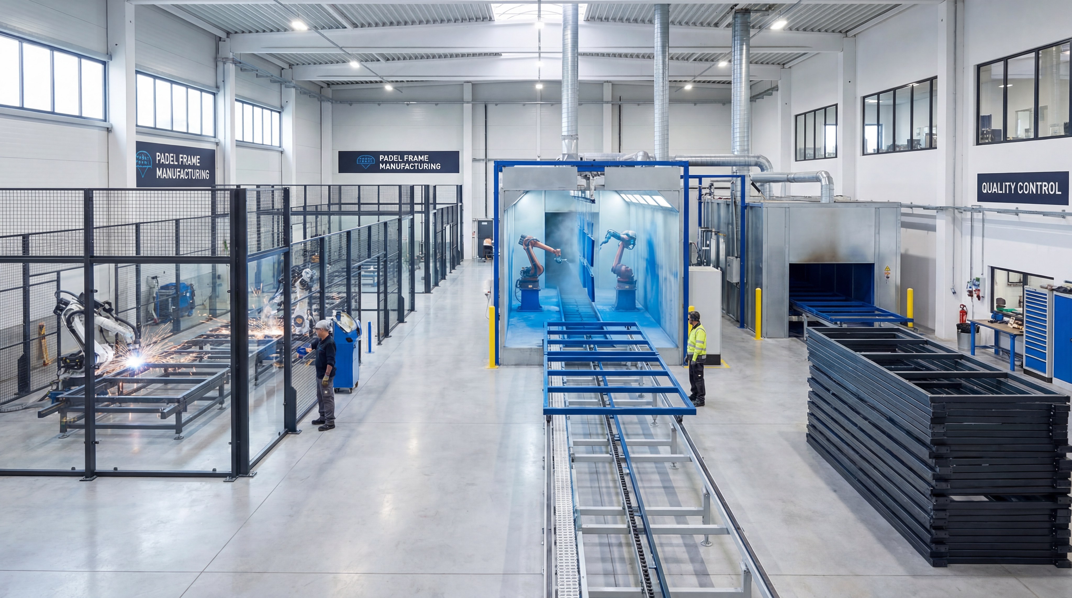 padel court manufacturing factory