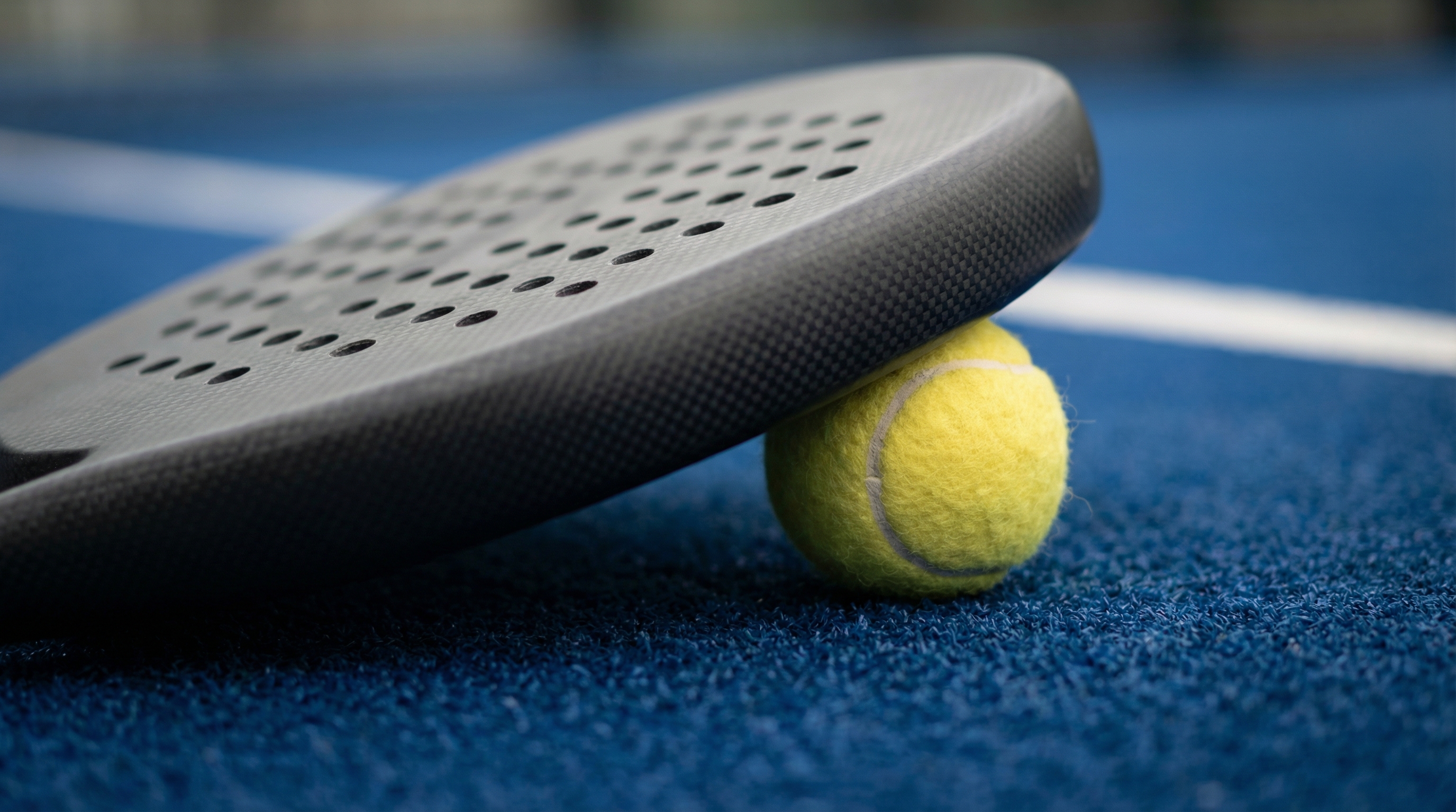 Carbon fiber padel racket product shot