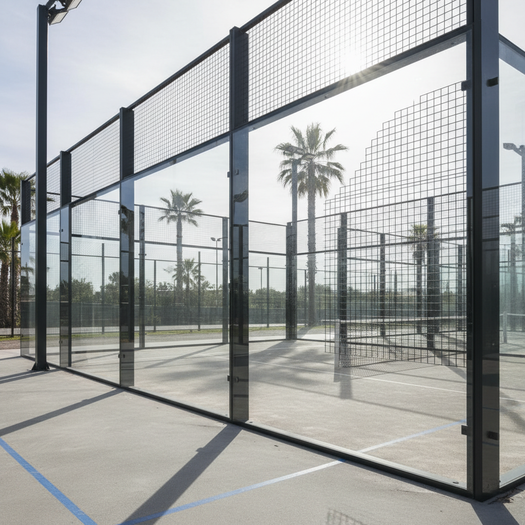 Padel Court Interior View