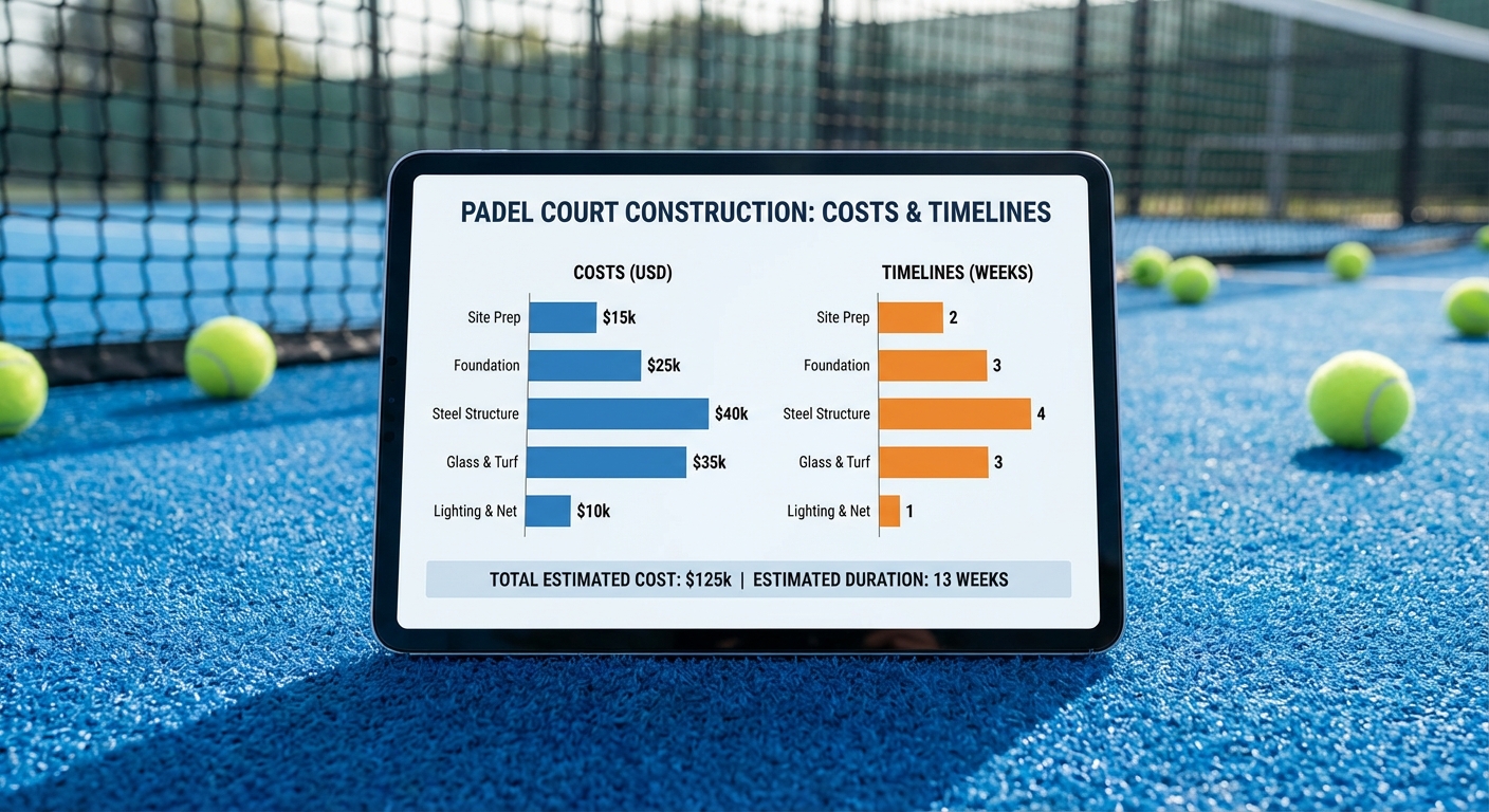 padel court construction cost analysis